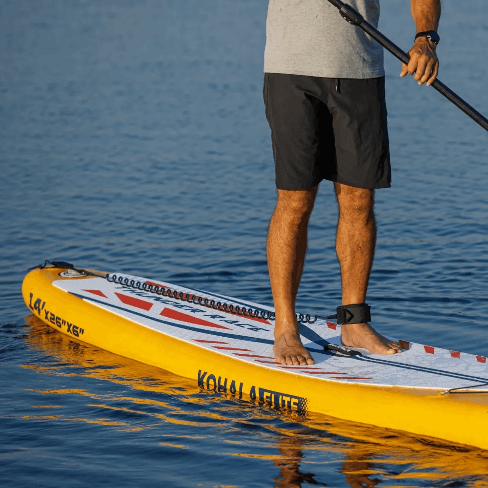 Tabla de Paddle Surf Kohala Thunder Race 14’ Doble Capa Fusión - Amarillo Amarillo-3