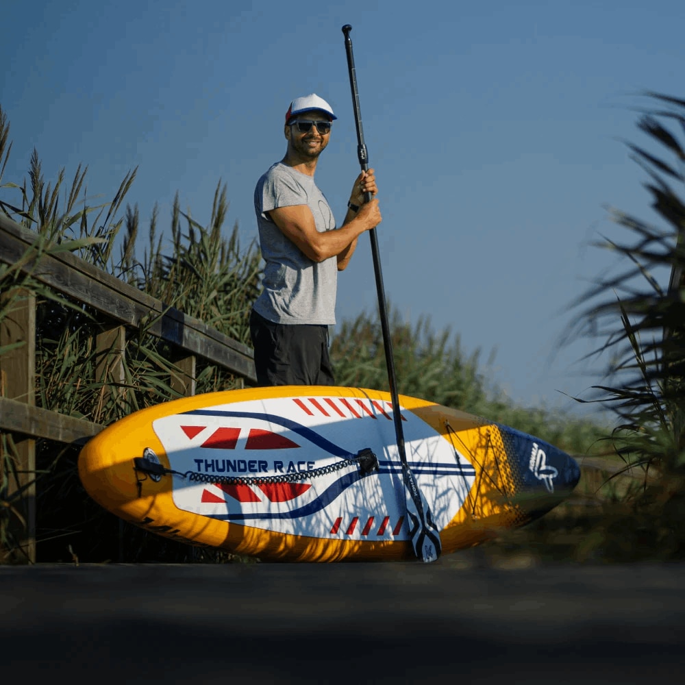 Tabla de Paddle Surf Kohala Thunder Race 14’ Doble Capa Fusión - Amarillo Amarillo-5