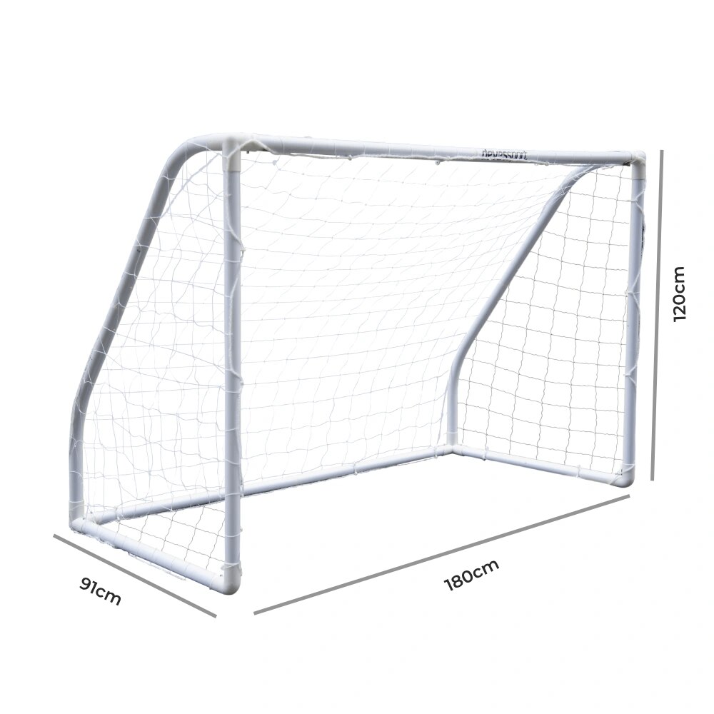 Portería de Fútbol PVC Blanca Devessport - Blanco Blanco-5