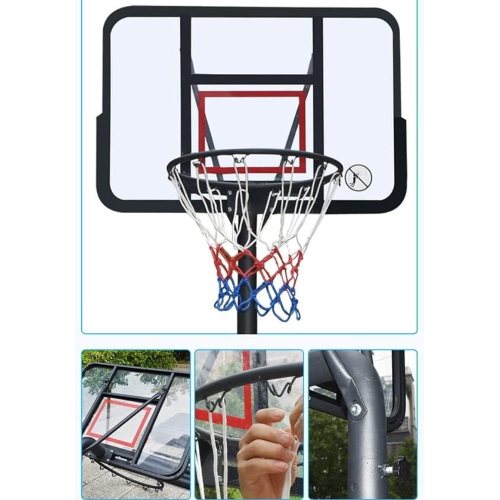 Canasta de Baloncesto Altura Regulable 190 – 305 cm Devessport - Negro Negro-2