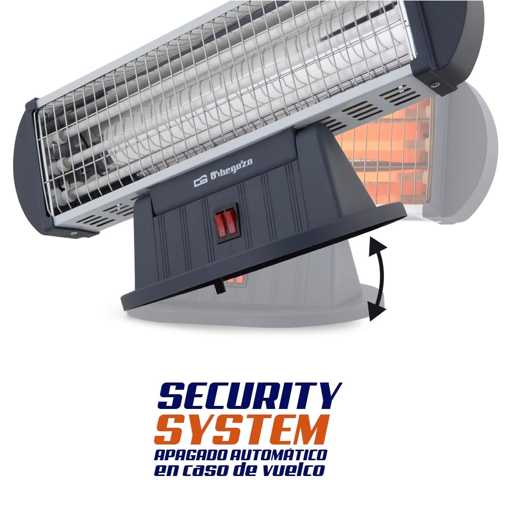 Estufa Orbegozo BP 0204  3 niveles de potencia 1200 W 5