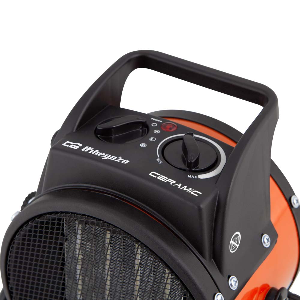 Imagen 4 de Calefactor Orbegozo FHR 2040 2 potencias 2000 W - Negro / Naranja Negro / Naranja
