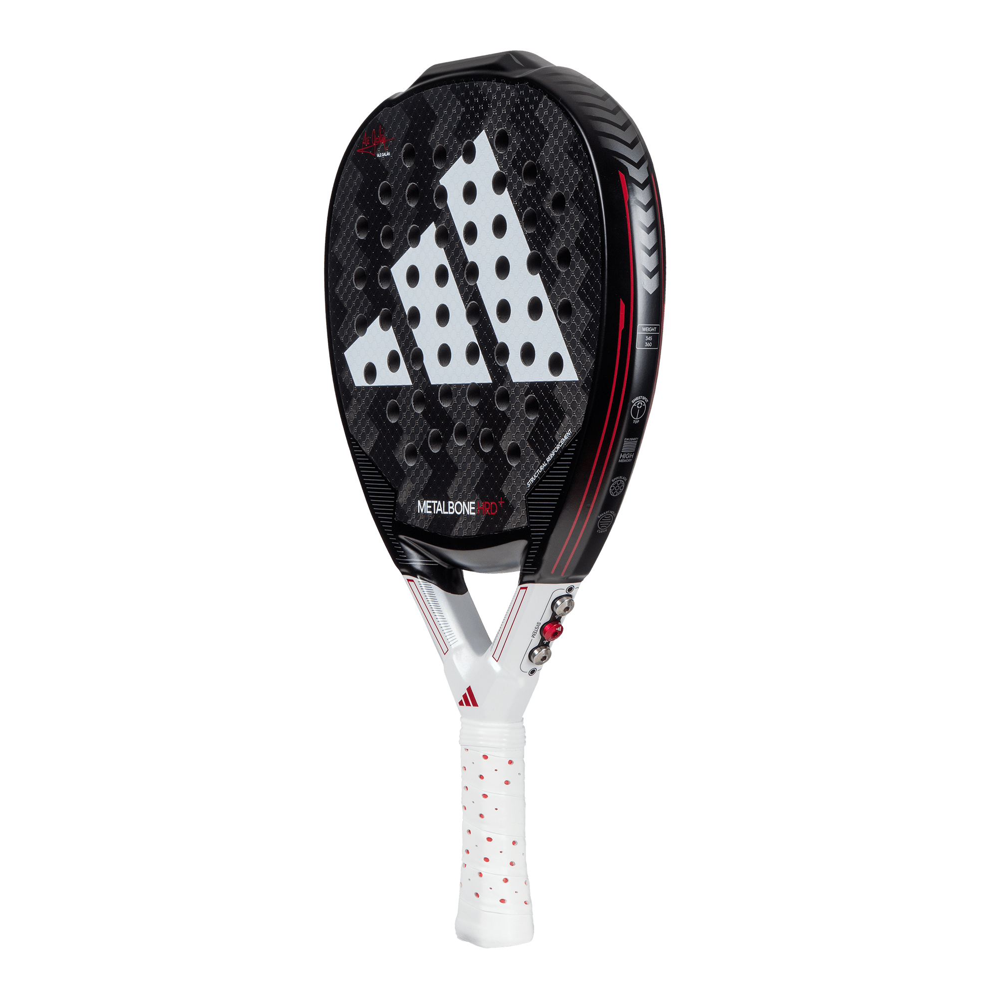 Pala de pádel adidas Metalbone HRD + 3.3 - Ale Galán - Negro Negro-2