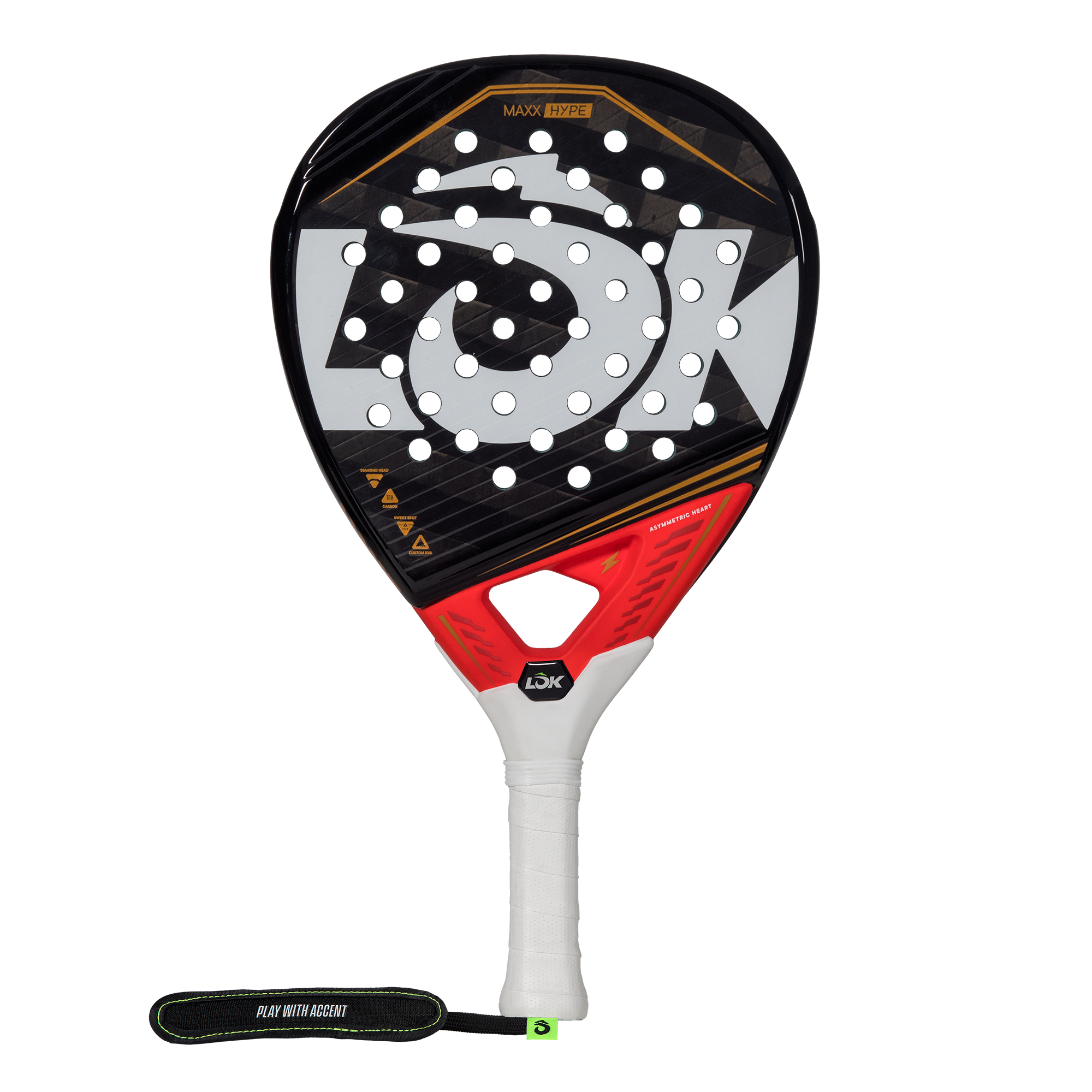 Imagen 0 de Pala de pádel Maxx Hype Lok Rojo