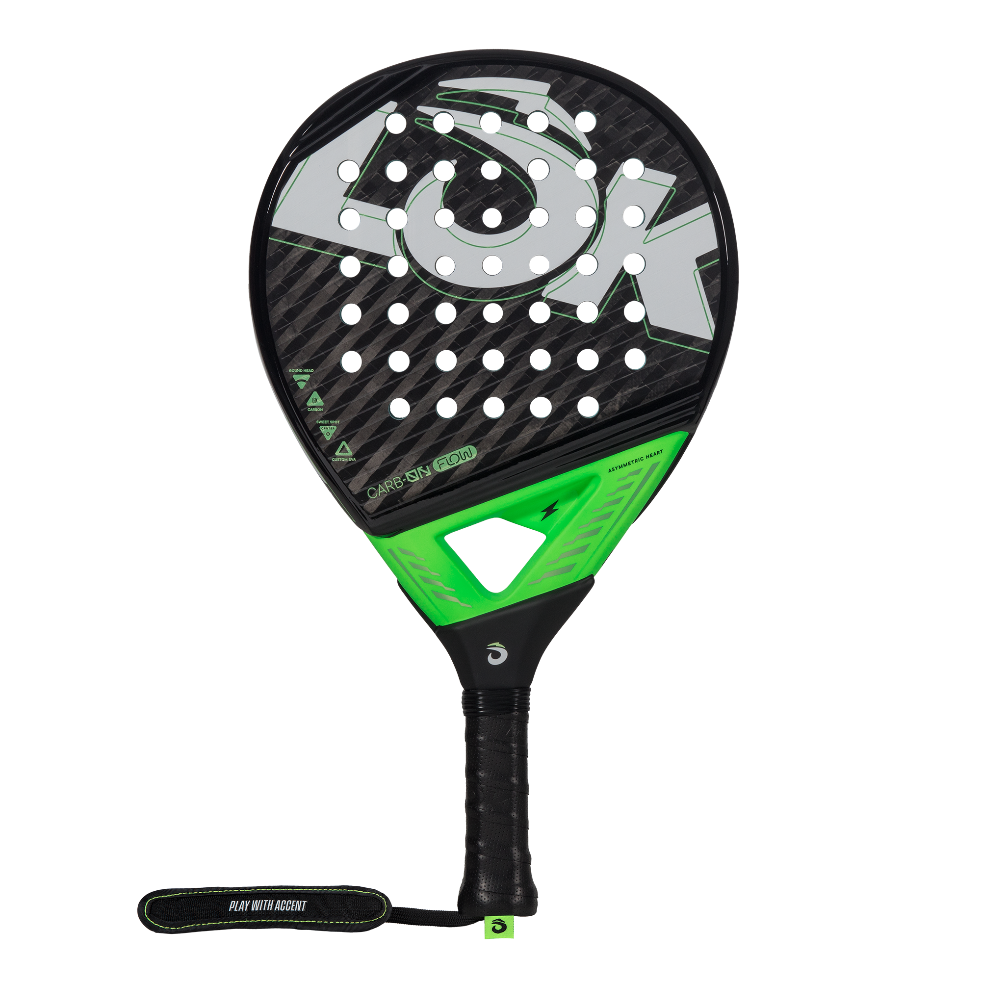 Imagen 0 de Pala de pádel Carb-On Flow Lok Verde