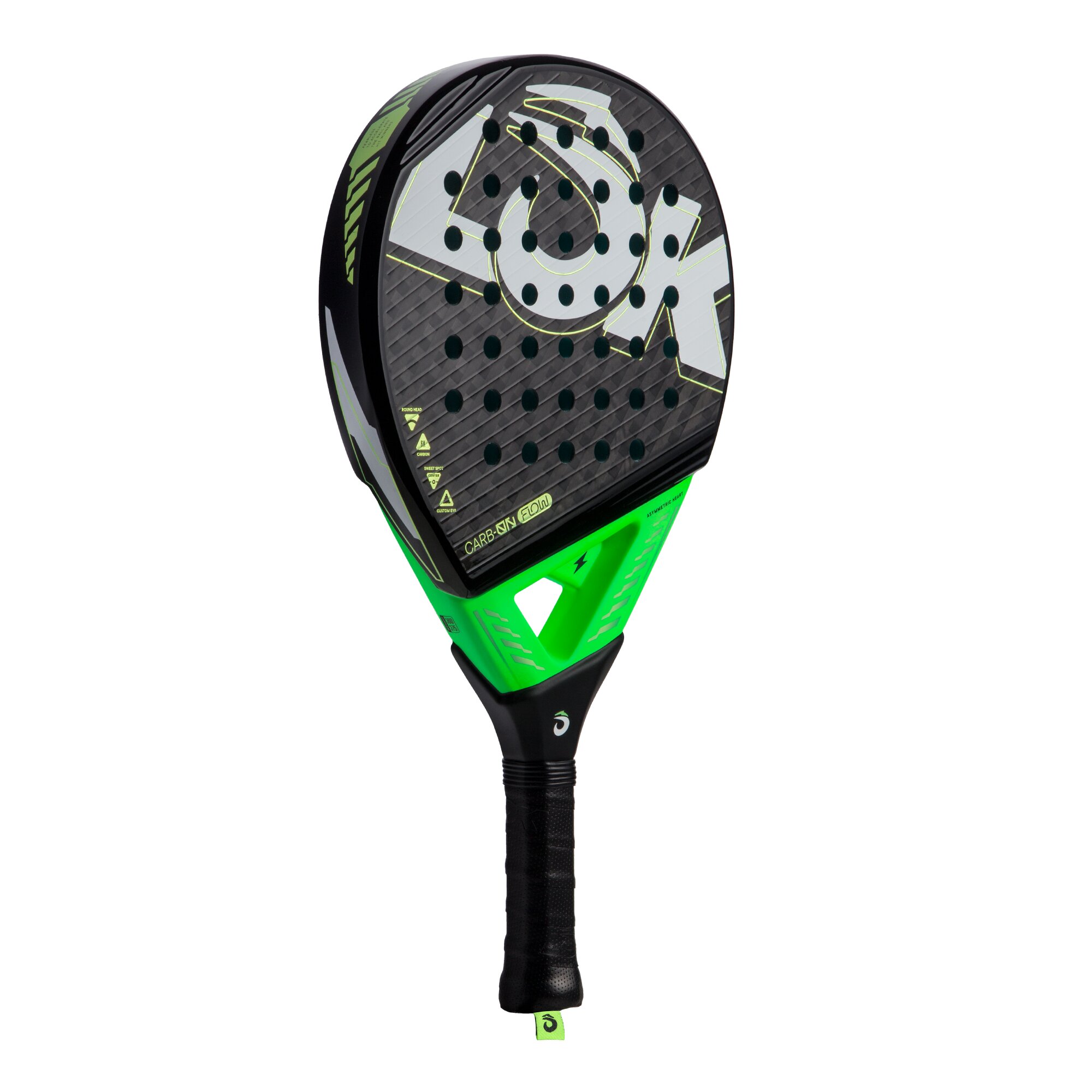 Imagen 2 de Pala de pádel Carb-On Flow Lok - Verde Verde