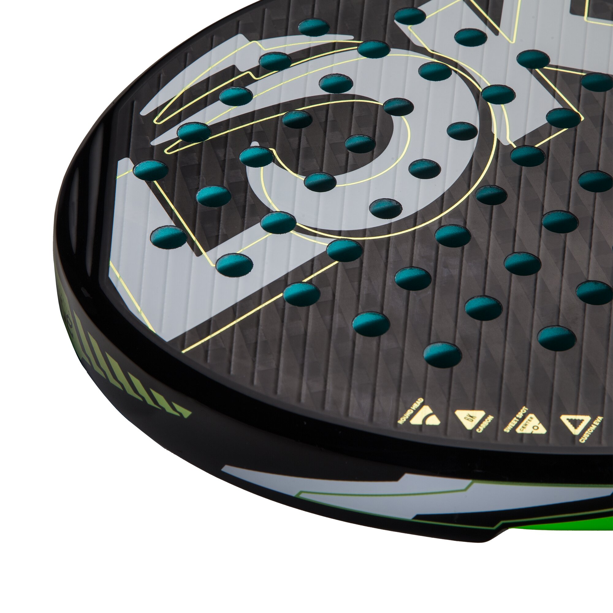 Imagen 4 de Pala de pádel Carb-On Flow Lok - Verde Verde