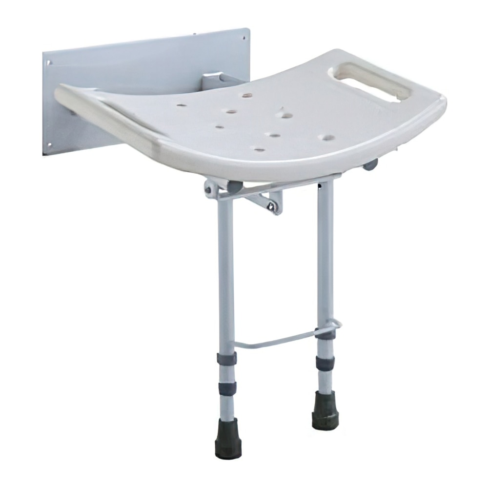 Imagen 0 de Silla de ducha para pared material inoxidable abatible con patas