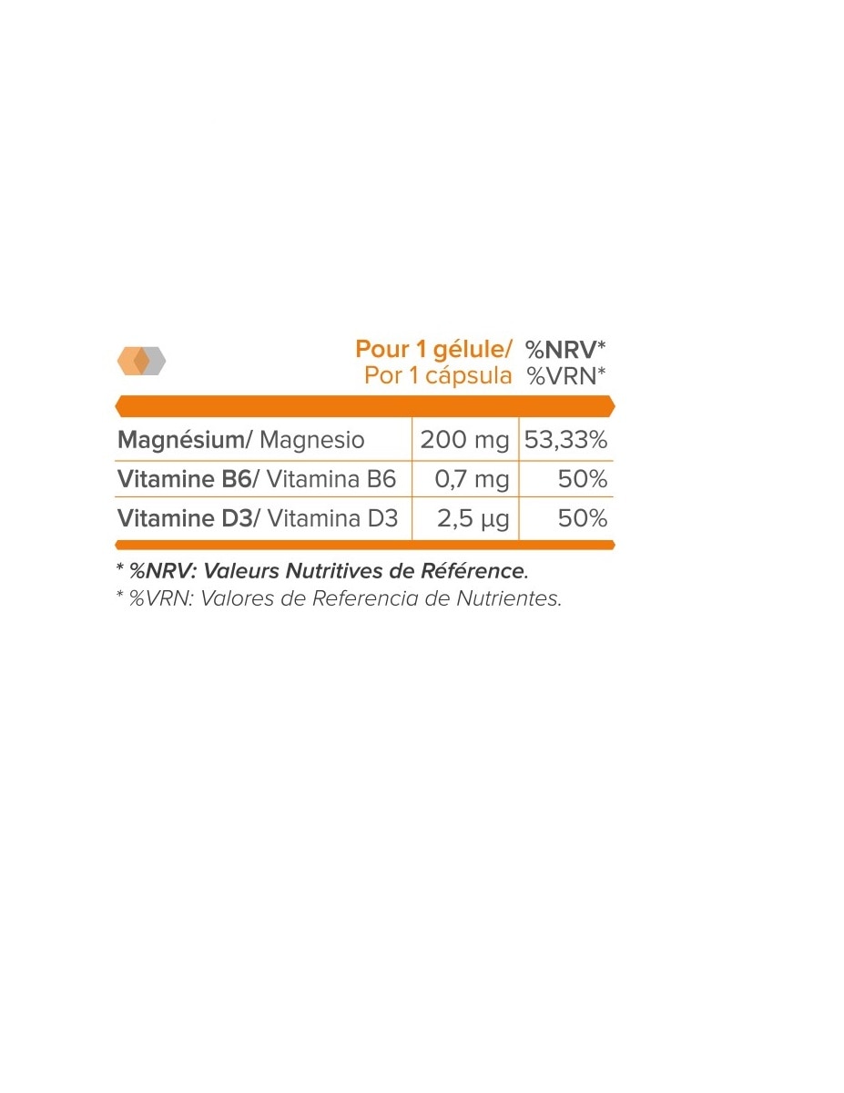 Magnesio + Vitaminas B6 + D3 60 Cápsulas SportDone - 34 g 2