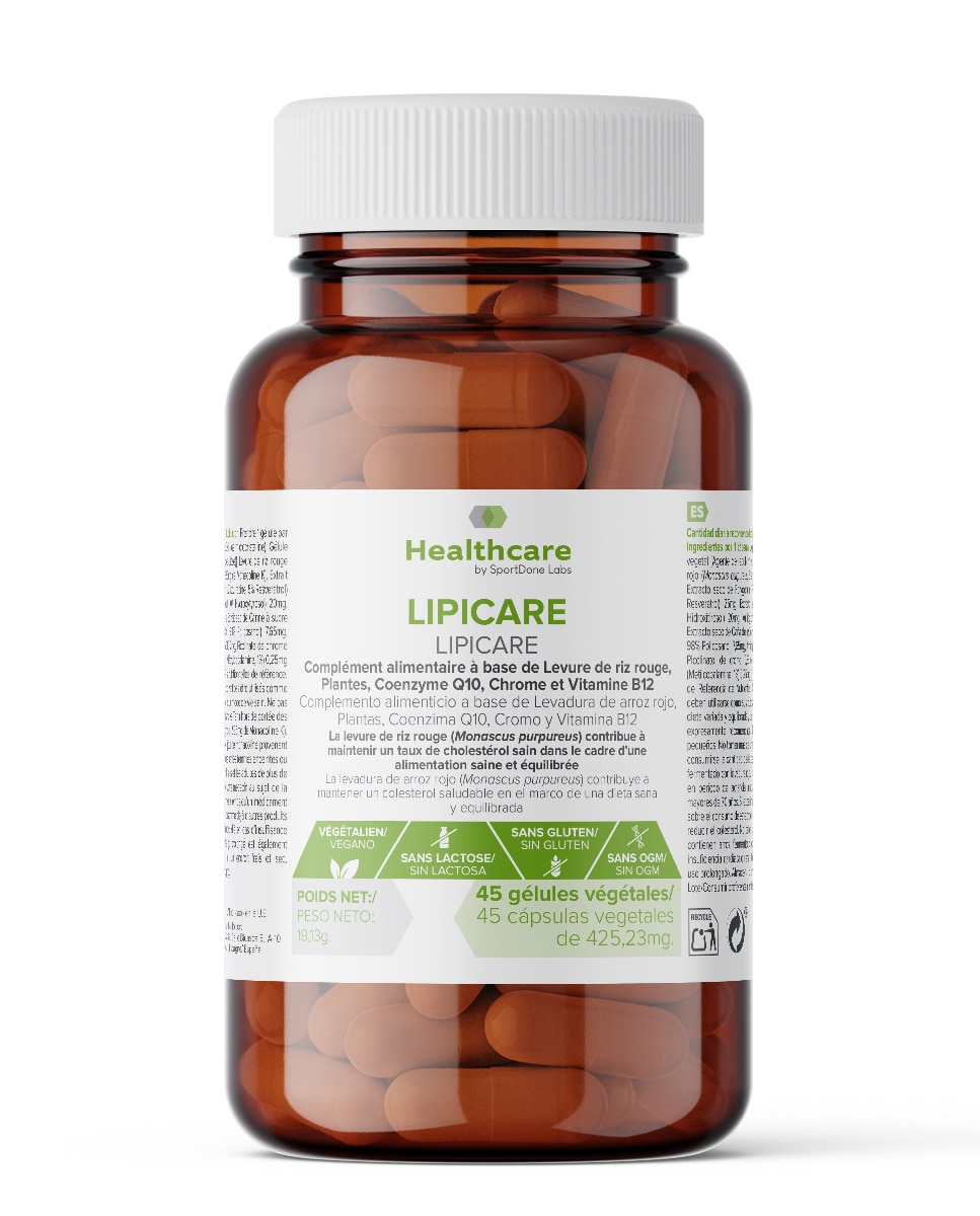 Lipicare + Q10 Colesterol 45 Cápsulas SportDone - 19 g 1