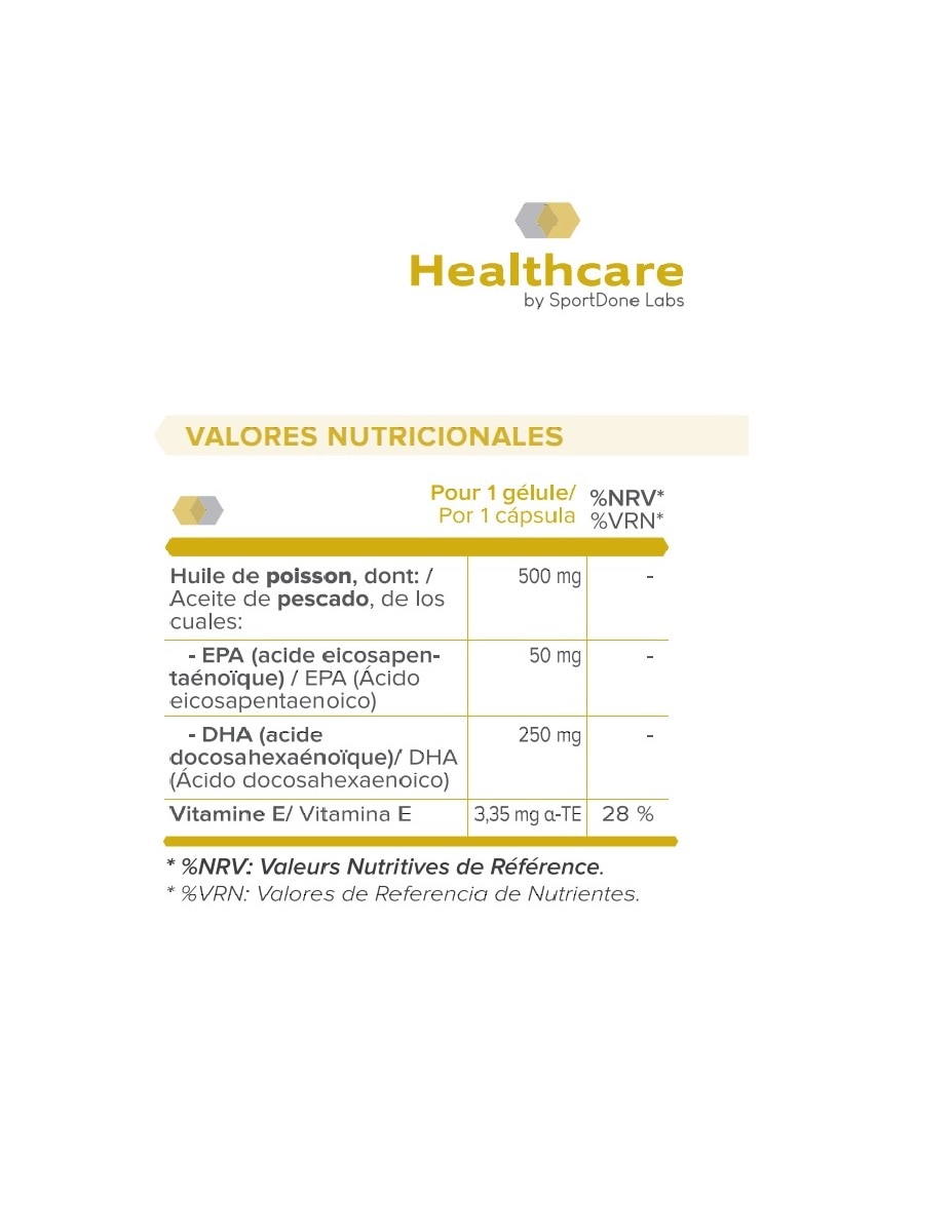 Omega 3 DHA 30 Cápsulas SportDone - 20 gr 2