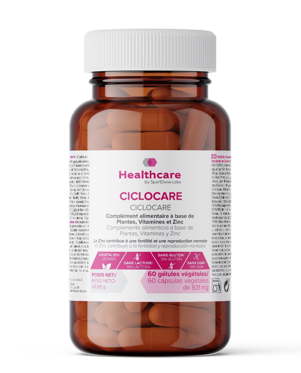 Ciclocare regula tu ciclo menstrual y alivia el dolor 60 cápsulas vegetales SportDone - 50 gr 1