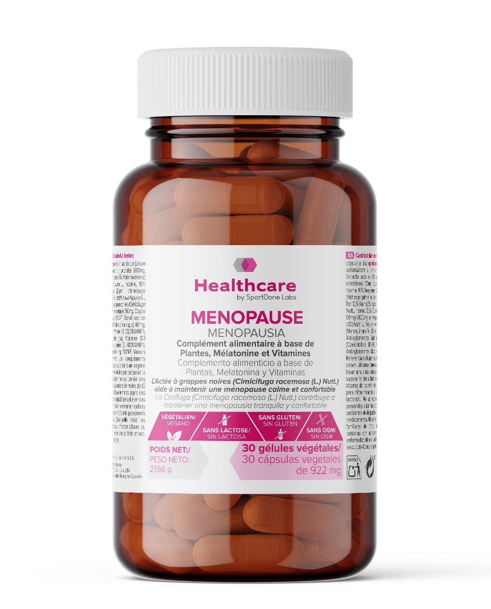 Menopausia contribuye al bienestar femenino 30 cápsulas vegetales SportDone - 28 g 1