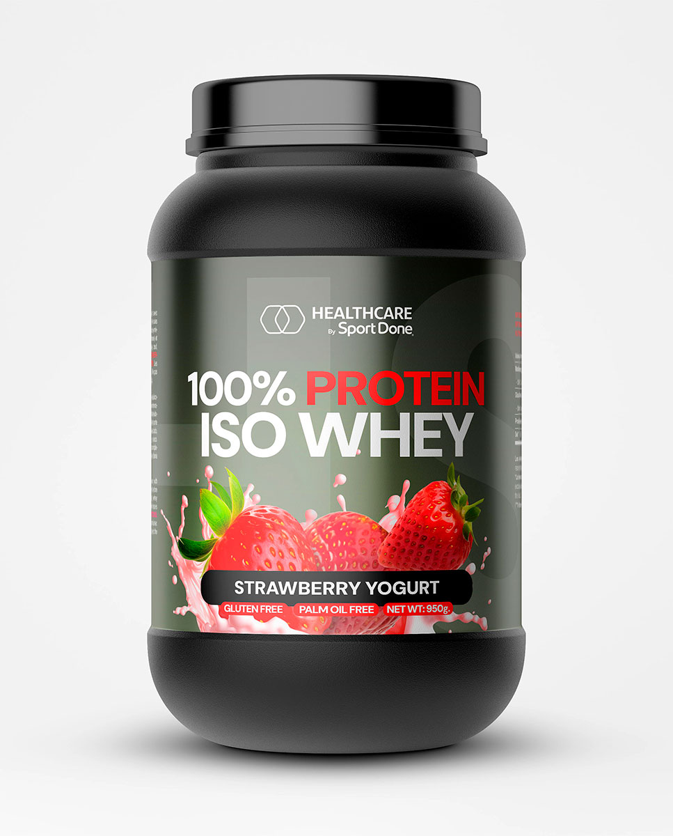 Imagen 0 de Proteina 100% Whey Isolate Strawberry Yogourt  Bote 1Kg SportDone