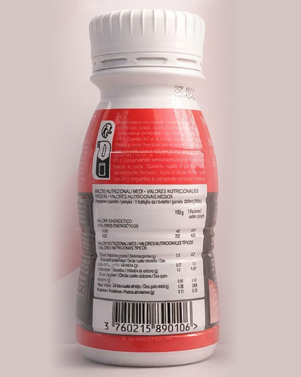 Proteína Smoothie de fresa en botella de pack de 8 unidades - 200 ml 2