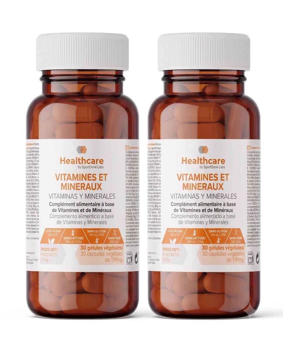 Imagen 0 de Pack de 2 Vitaminas y Minerales 30 x2 cápsulas SportDone