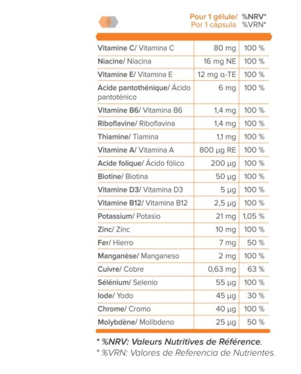 Pack de 2 Vitaminas y Minerales 30 x2 cápsulas SportDone - 17 gr 2