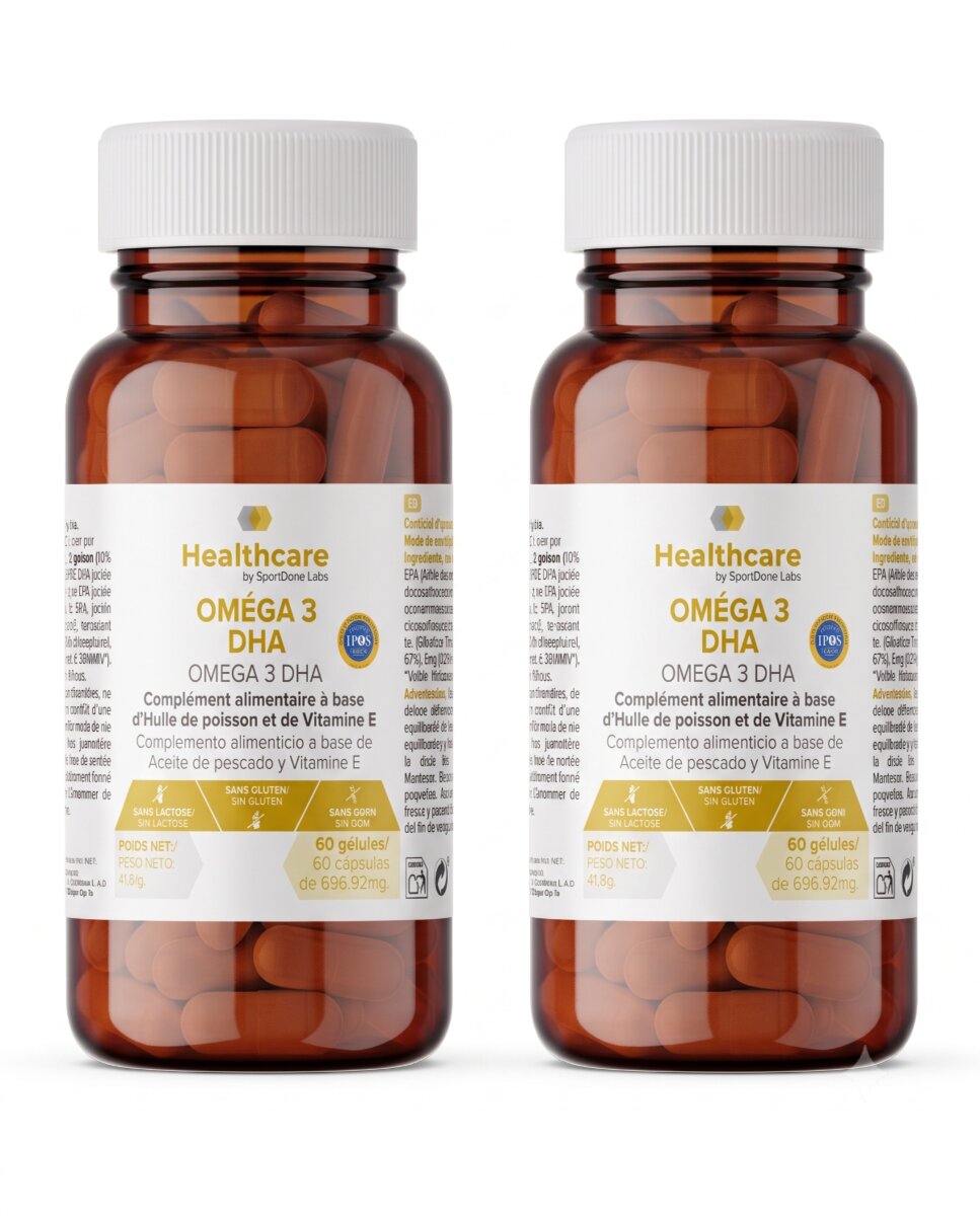 Imagen 0 de Pack de 2 Omega 3 DHA 60 x2 cápsulas SportDone