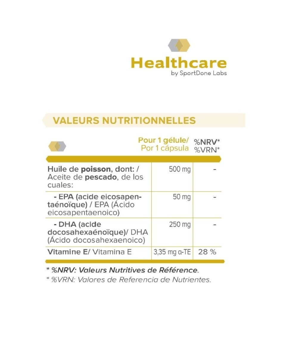 Pack de 2 Omega 3 DHA 60 x2 cápsulas SportDone - 41 2