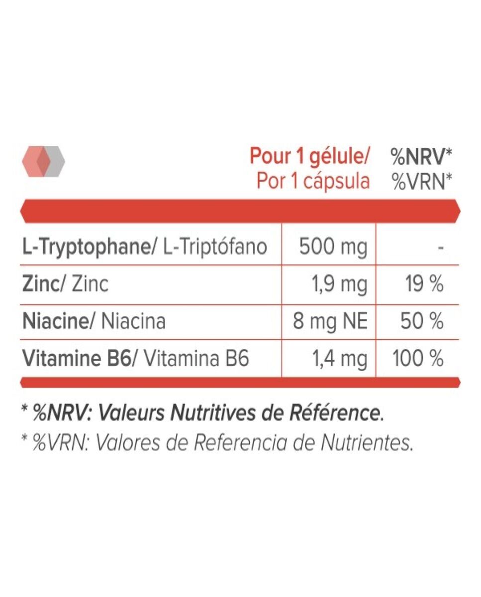 Pack de 2 Triptofano + Zinc, Vitaminas B3 y B6 60 x2 cápsulas SportDone 2