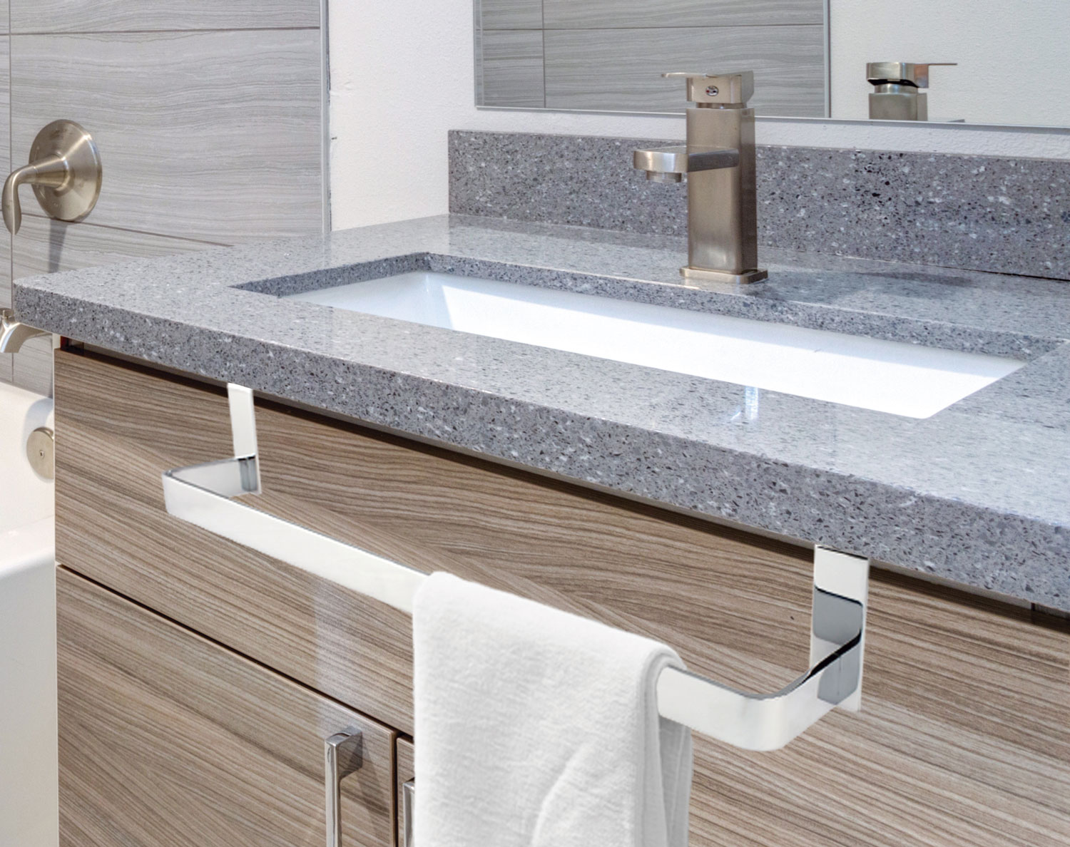 Toallero de barra para colgar en muebles B-749 Bathstage - Cromo Cromo-2