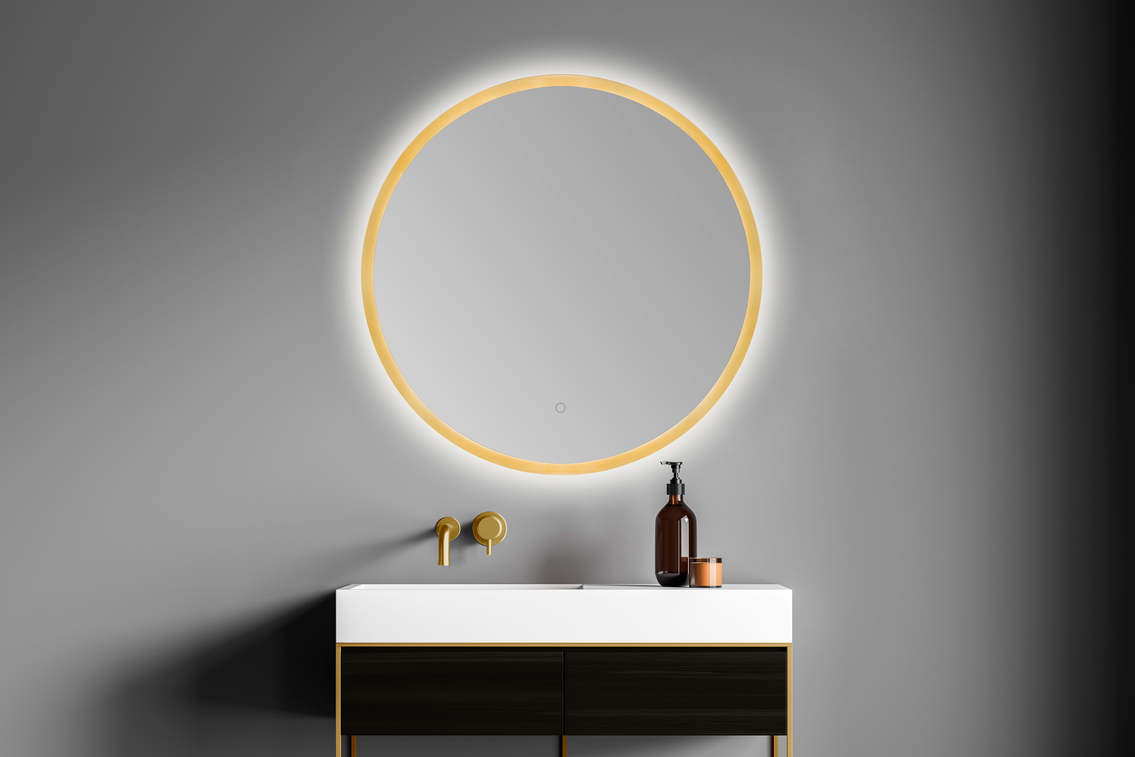 Imagen 2 de Espejo de baño con LED Ácido B-953 Bathstage - Oro mate 60 cm Oro mate