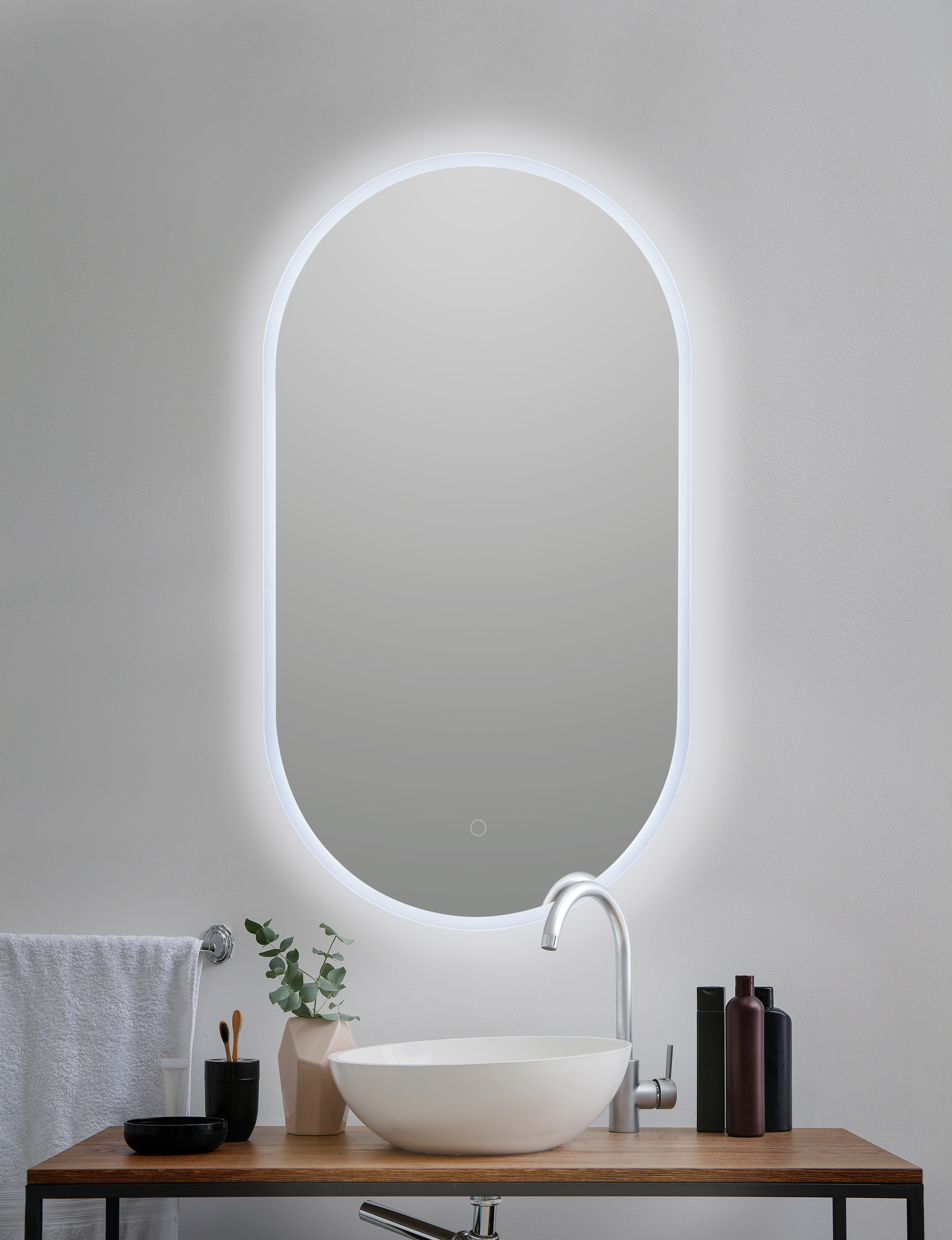 Imagen 1 de Espejo de baño con LED + Sensor Touch B-950 Bathstage - Gris Gris