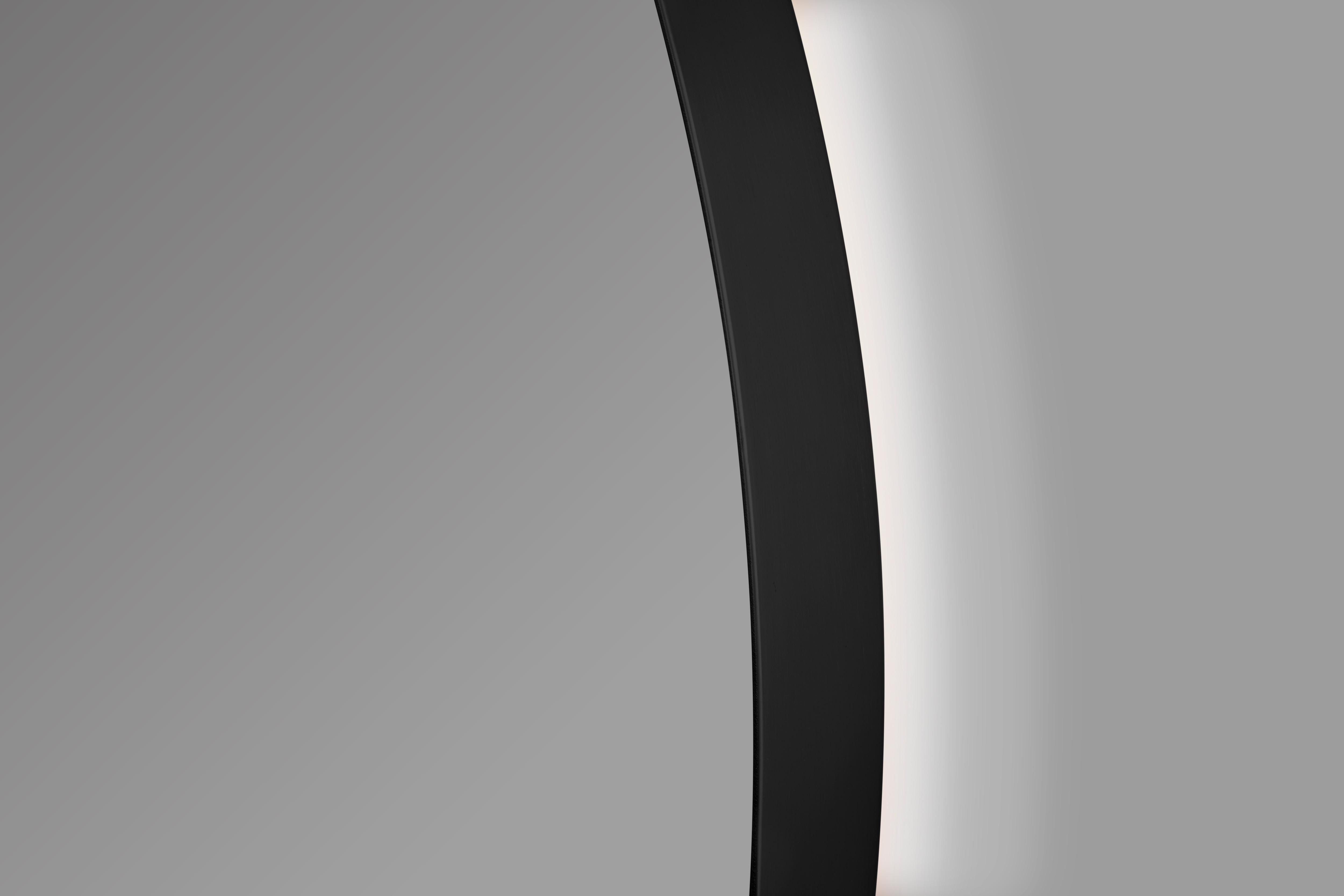 Imagen 5 de Espejo de baño redondo con luz TRILED B-960 Bathstage - Negro 60 cm Negro