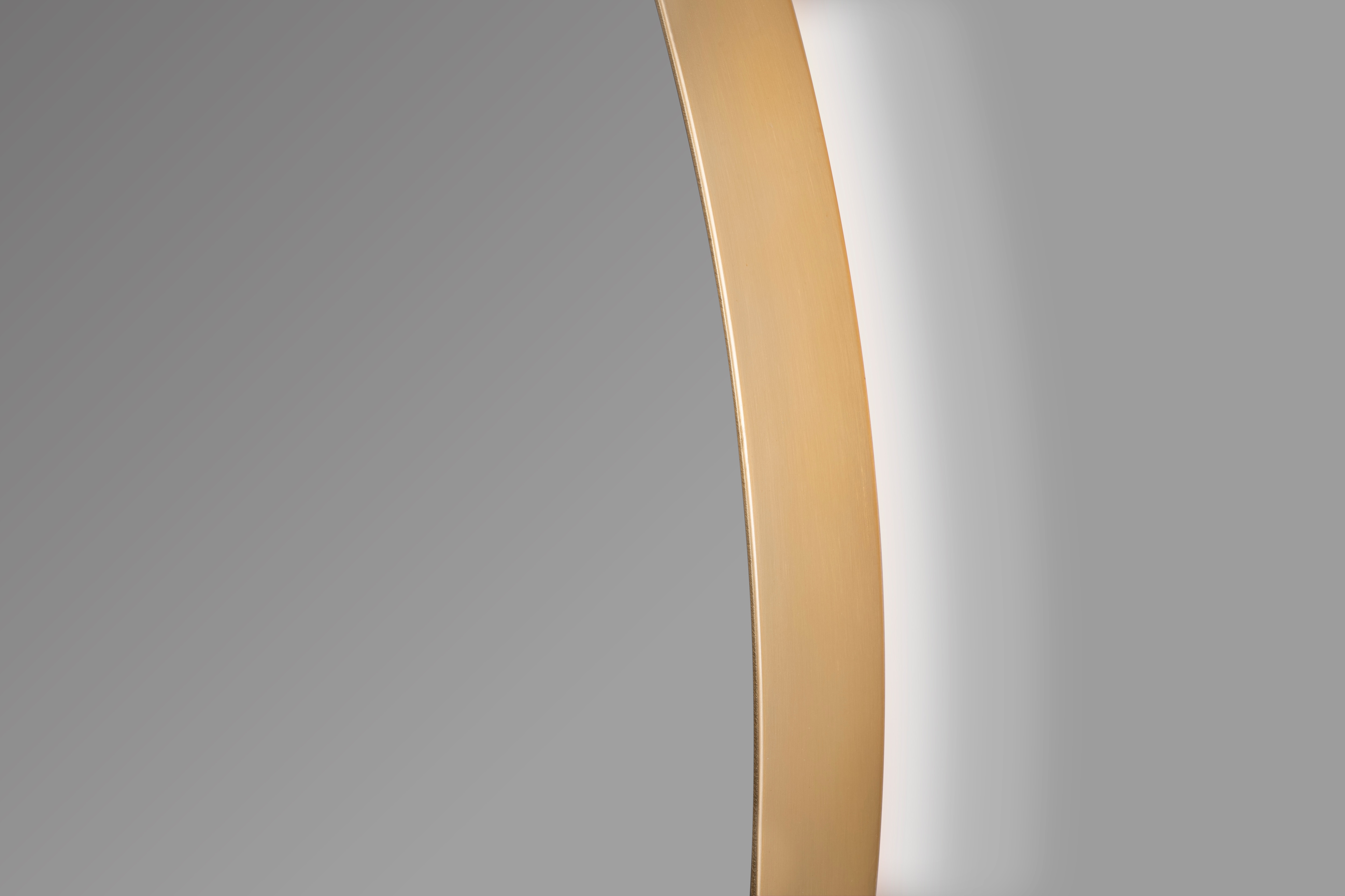 Imagen 5 de Espejo de baño redondo con luz TRILED B-960 Bathstage - Oro viejo 60 cm Oro viejo