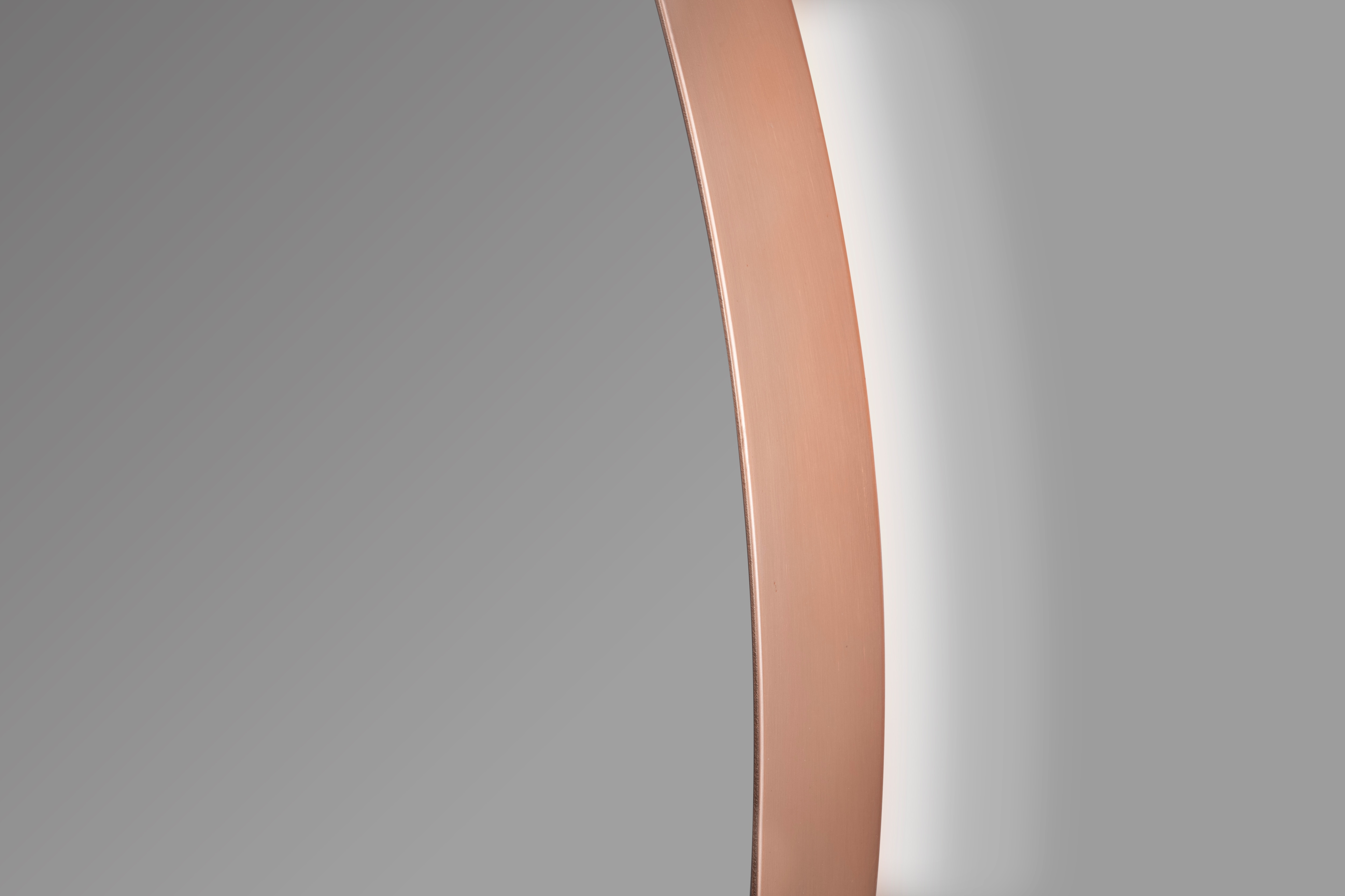 Imagen 5 de Espejo de baño redondo con luz TRILED B-960 Bathstage - Oro Rosa 60 cm Oro Rosa