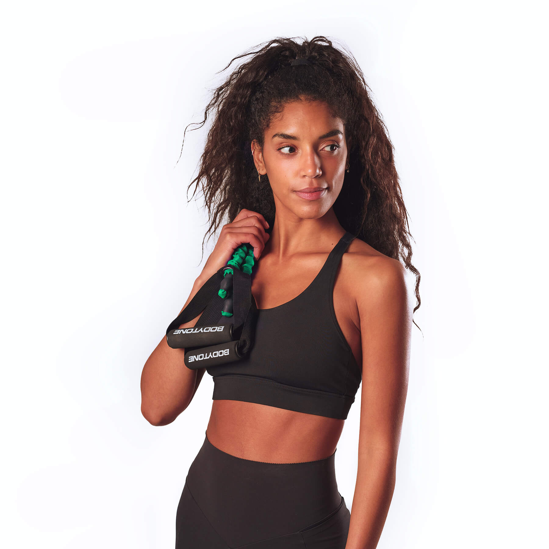 Imagen 4 de Goma elástica con refuerzo de intensidad Baja PT1 Bodytone - Verde Verde