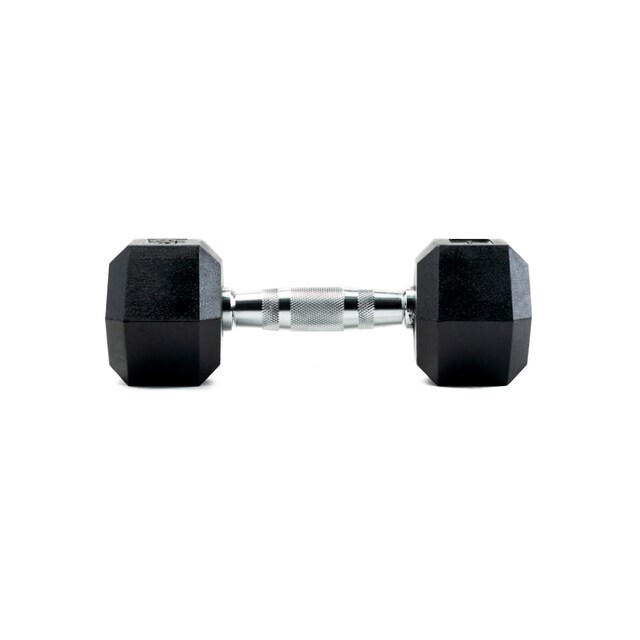 Imagen 0 de Mancuernas de goma hexagonales profesionales 9kg el par Bodytone