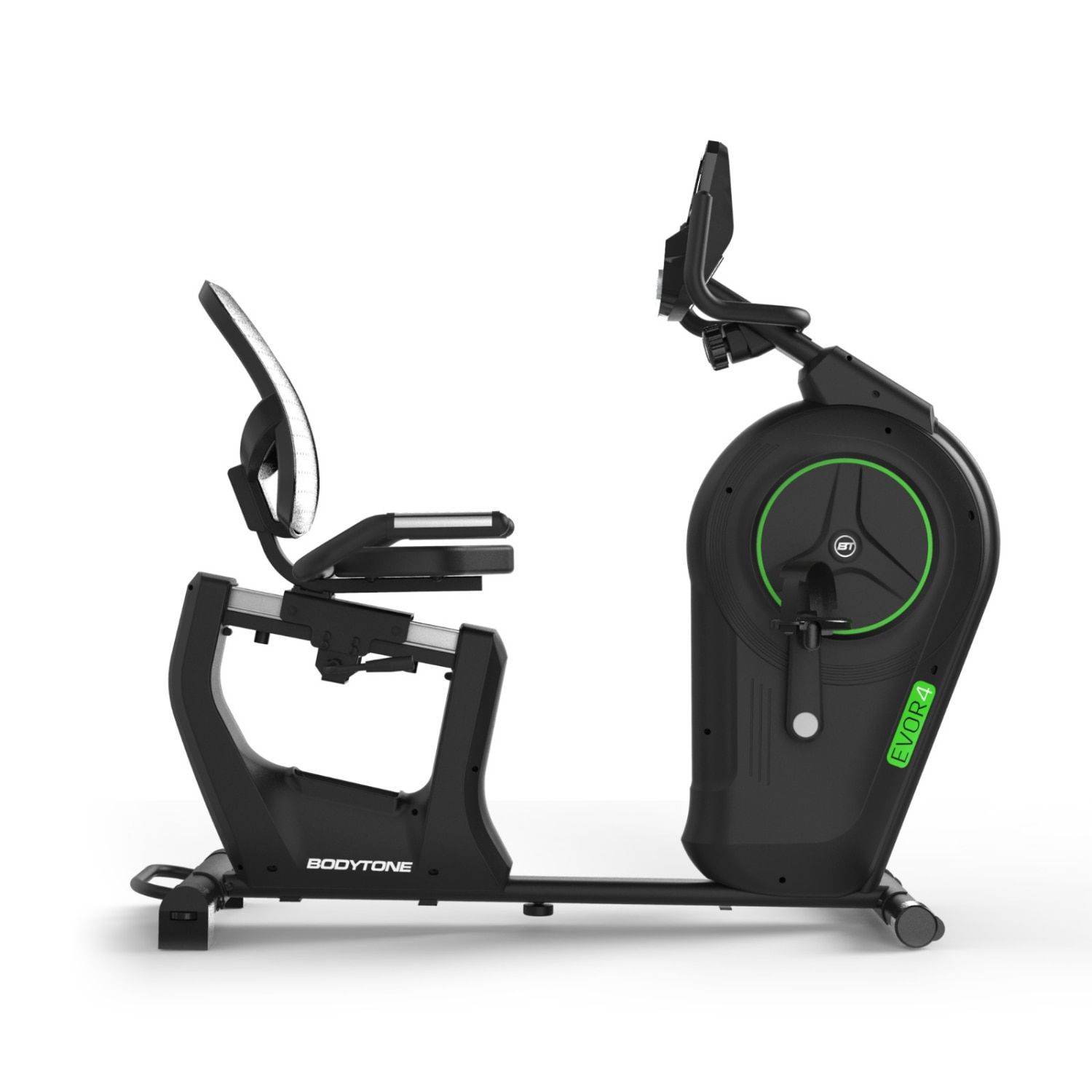 Bicicleta estática reclinada semiprofesional EVOR4 Bodytone - Negro Negro-2