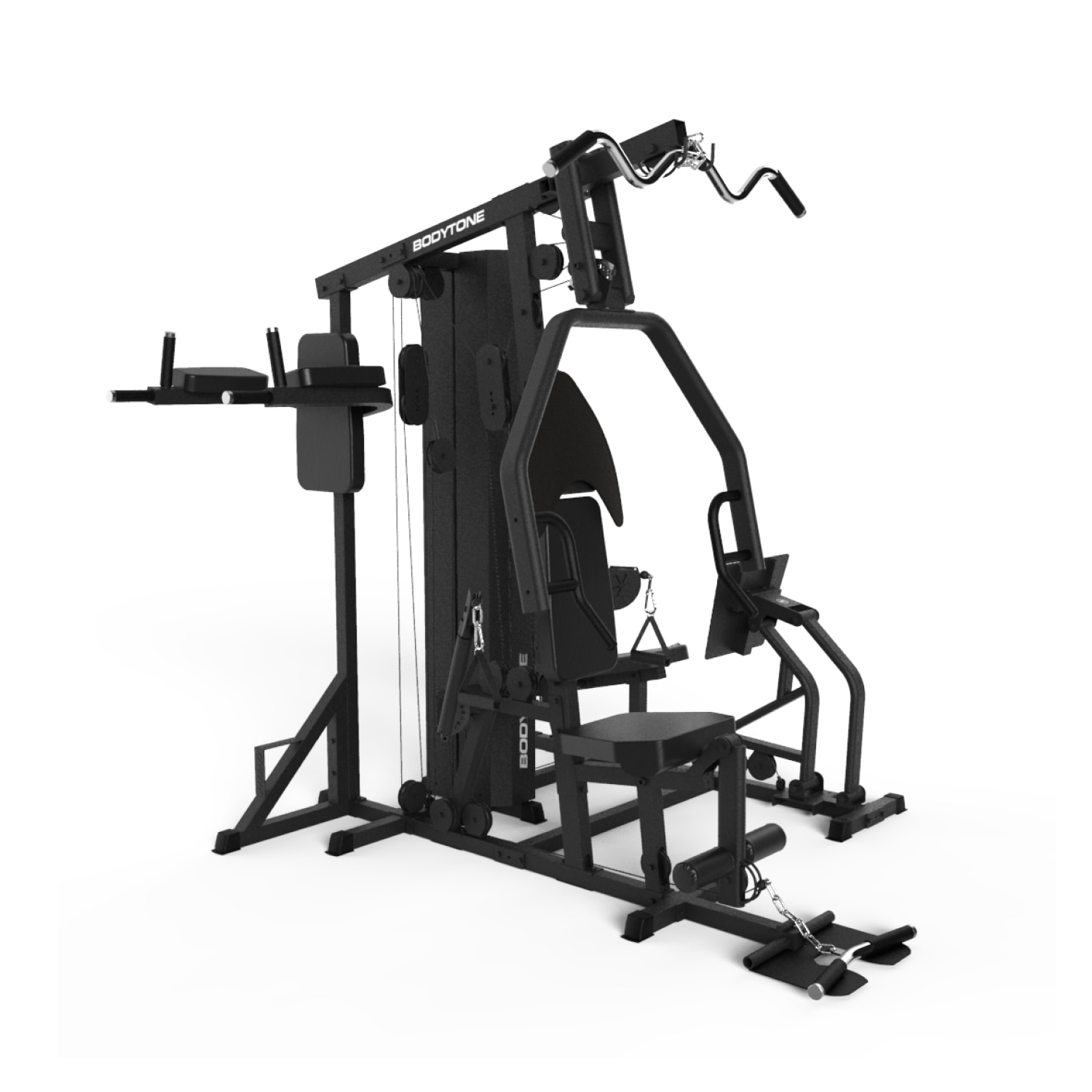 Imagen 1 de Multiestación Semi Profesional completa de 4 puestos EVOM4 Bodytone Negro