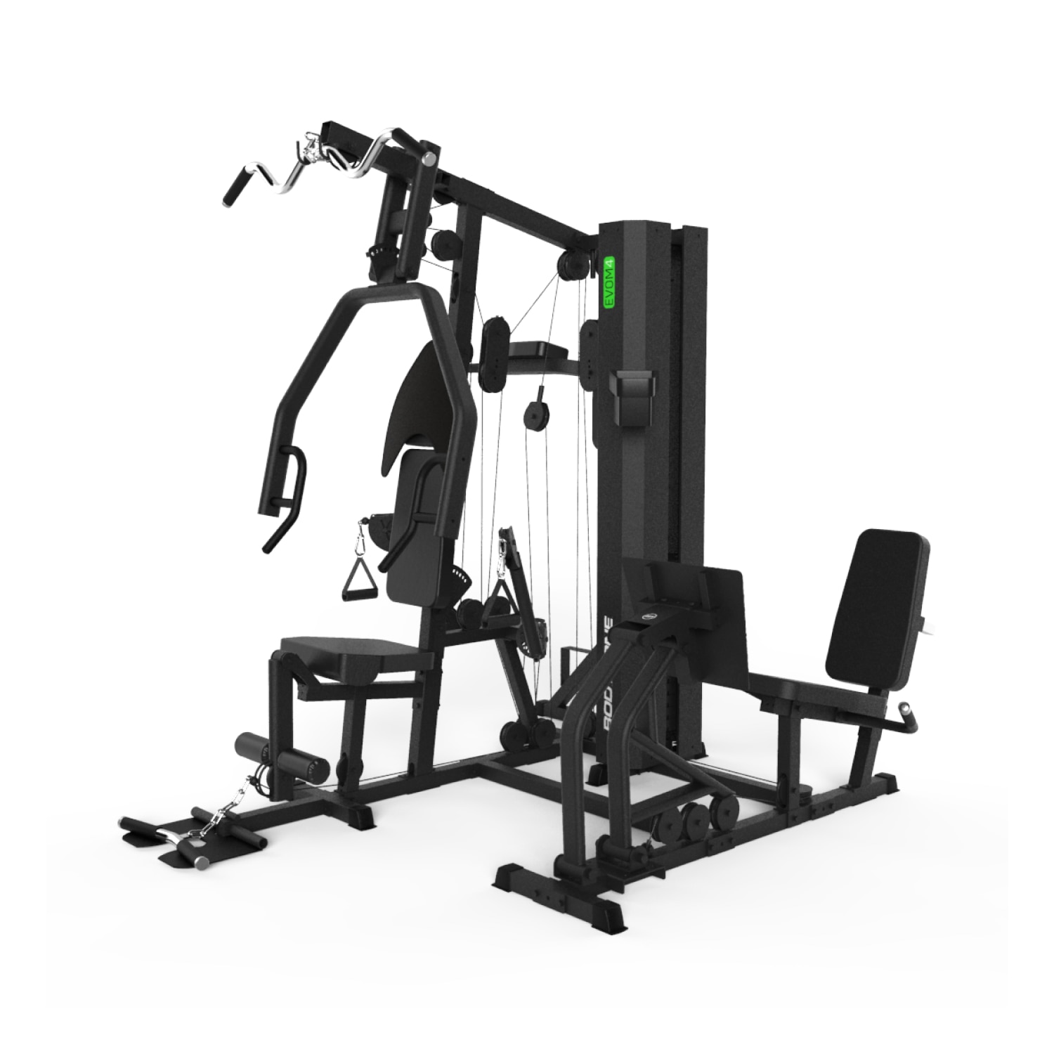 Imagen 2 de Multiestación Semi Profesional completa de 4 puestos EVOM4 Bodytone - Negro Negro