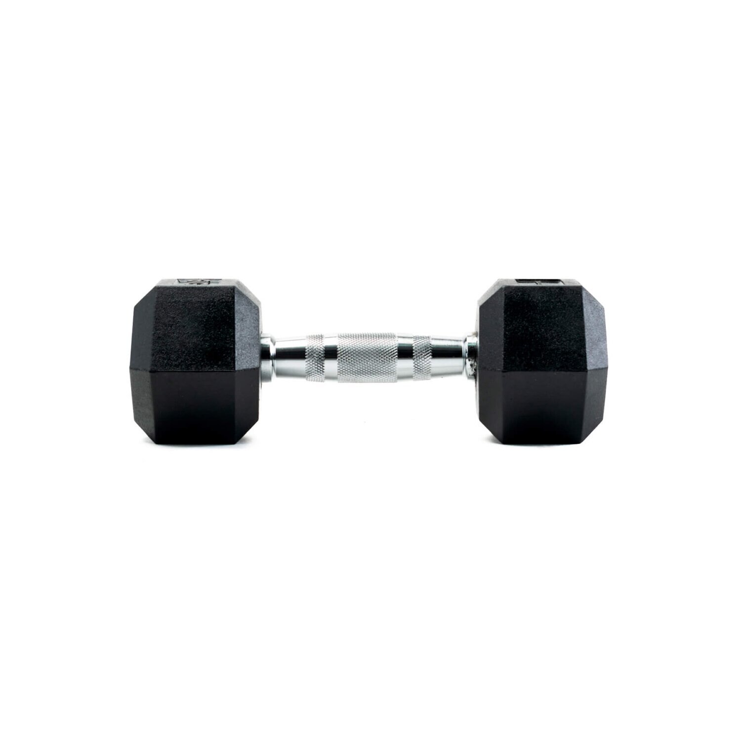 Imagen 2 de Set de 2 mancuernas de goma hexagonales profesionales Bodytone - Negro Negro