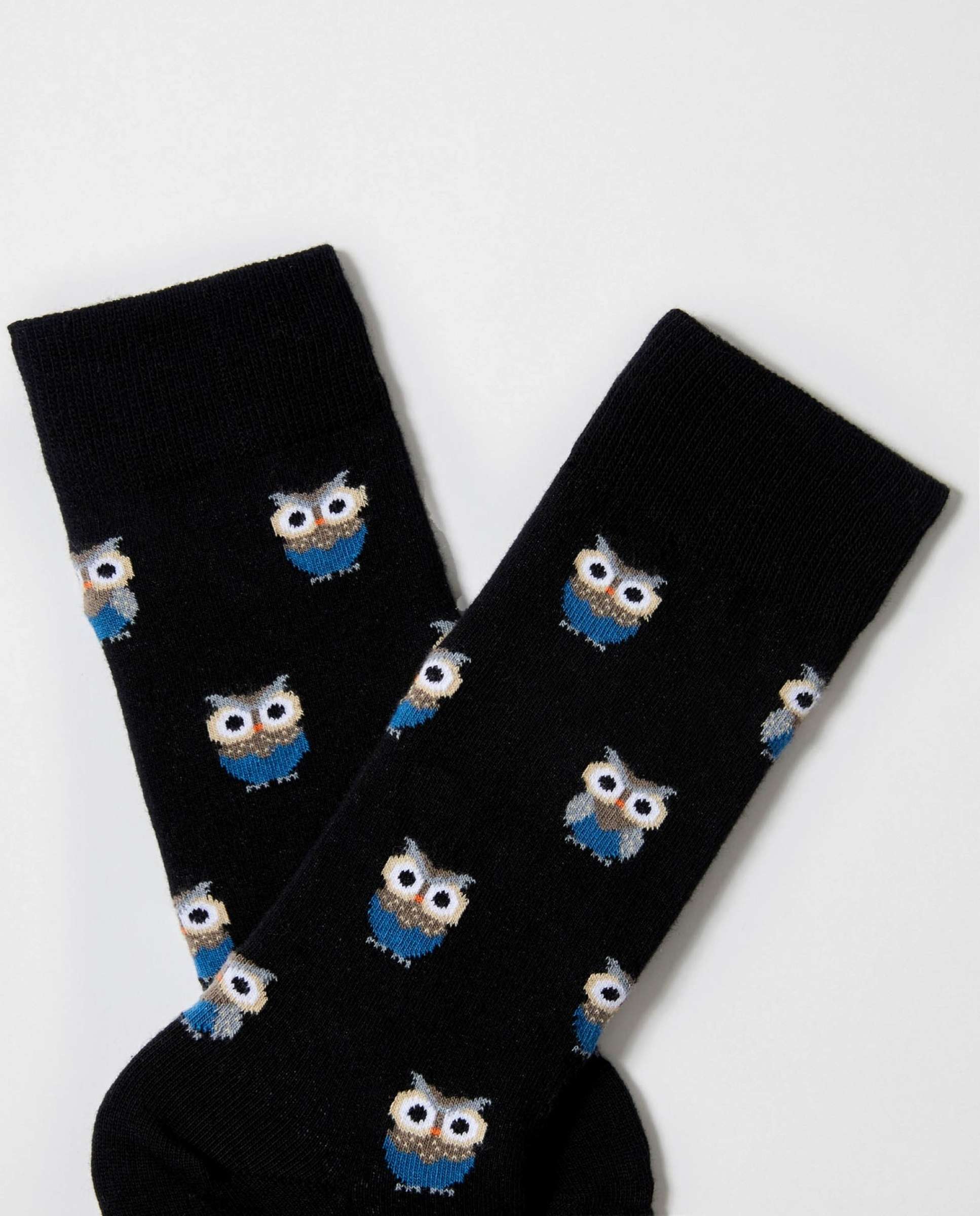 Calcetines altos de algodón orgánico - Besocks - Negro Negro-3