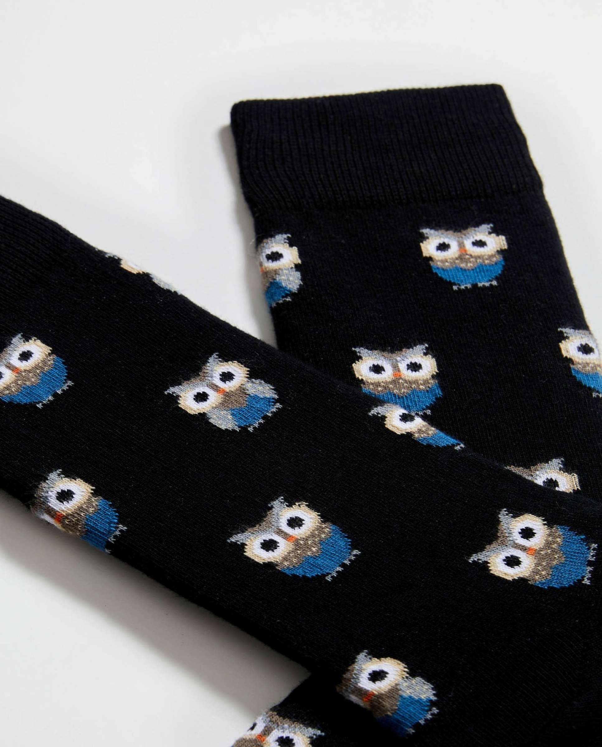 Calcetines altos de algodón orgánico - Besocks - Negro Negro-2