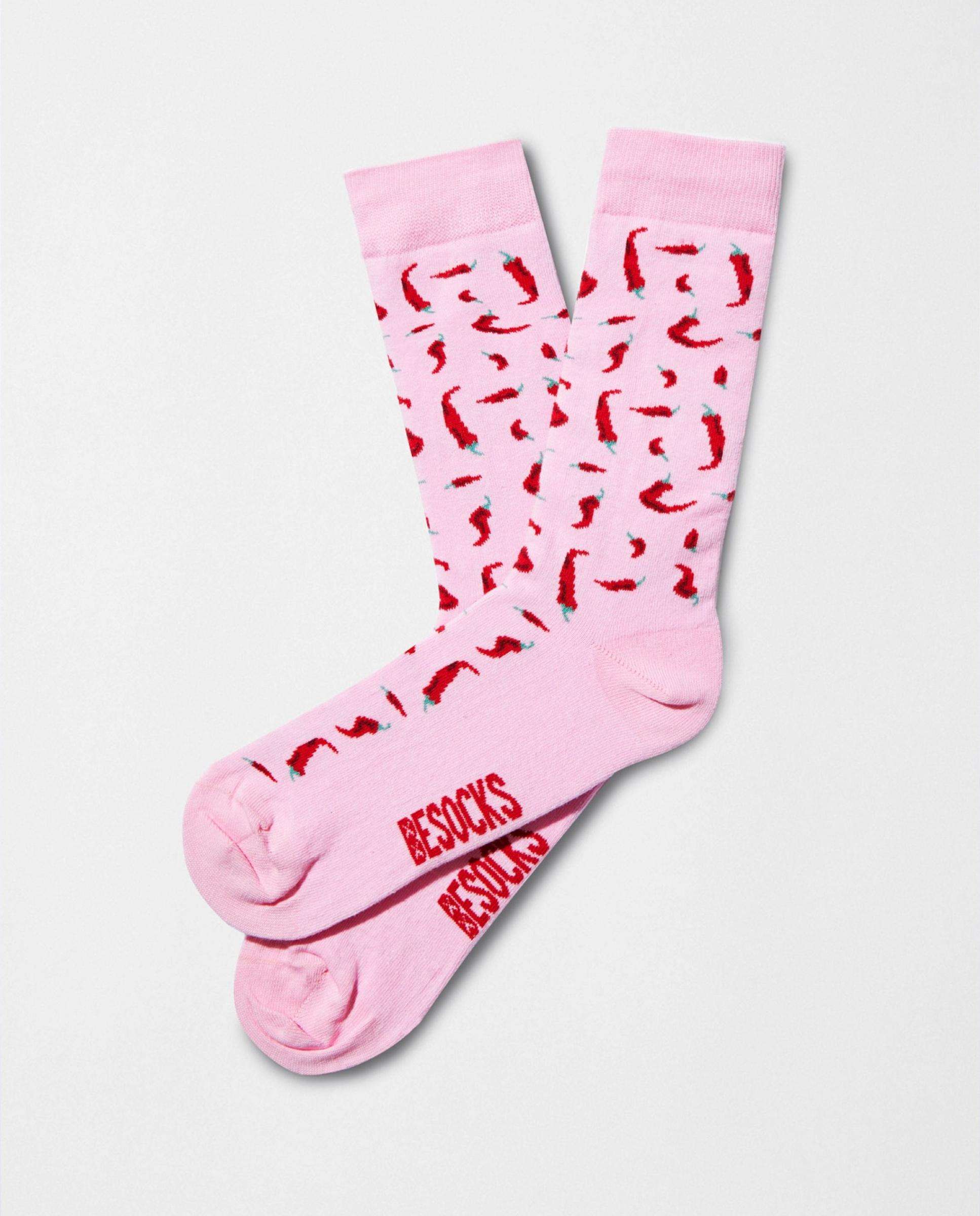 Imagen 0 de Calcetines altos de algodón orgánico Rosa