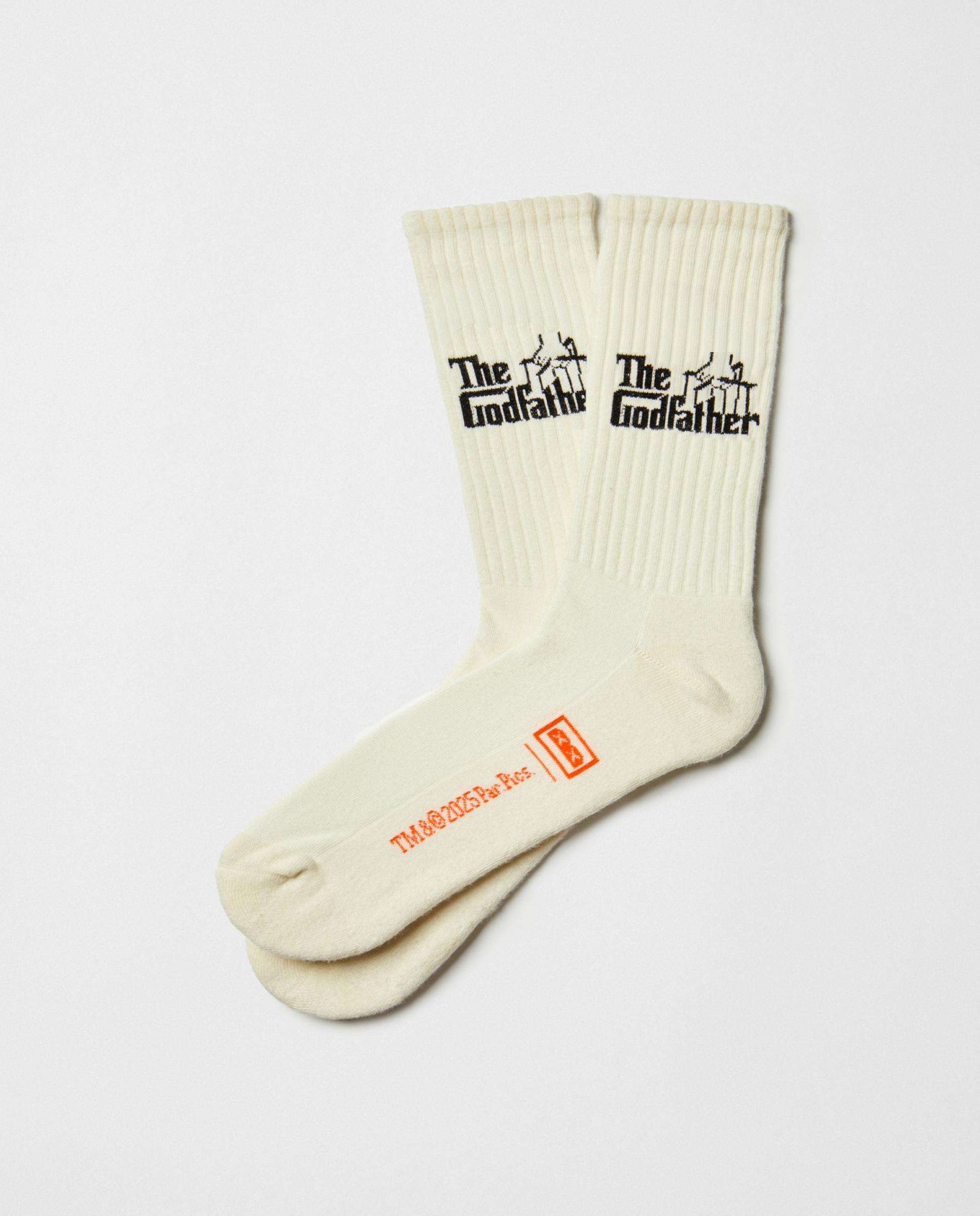 Imagen 0 de Calcetines deportivos de The Godfather altos de algodón orgánico color beige Beige