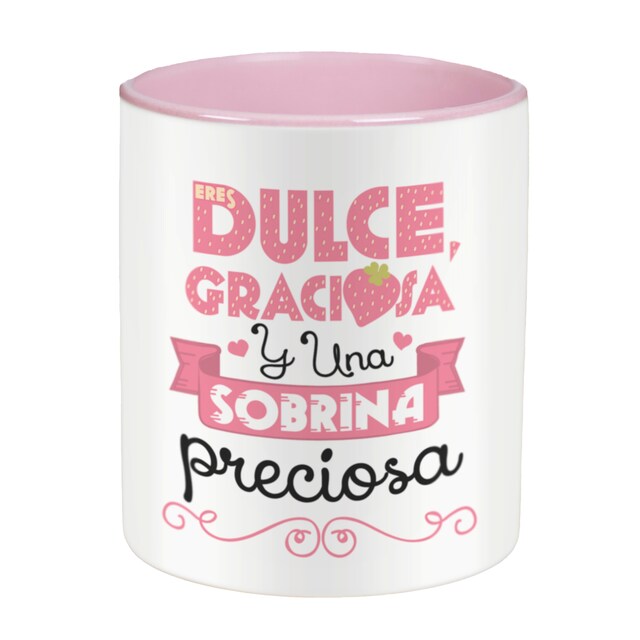 Imagen 0 de Taza con frase (Dulce, graciosa y una sobrina preciosa) Regalo original para SOBRINA - La Mente es Maravillosa