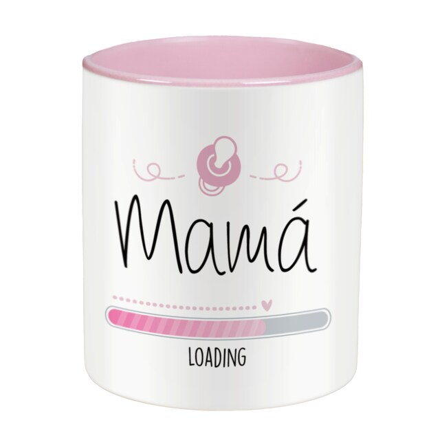 Imagen 0 de Taza con frase y dibujo (Mamá loading) Regalo original para MAMÁ - La Mente es Maravillosa