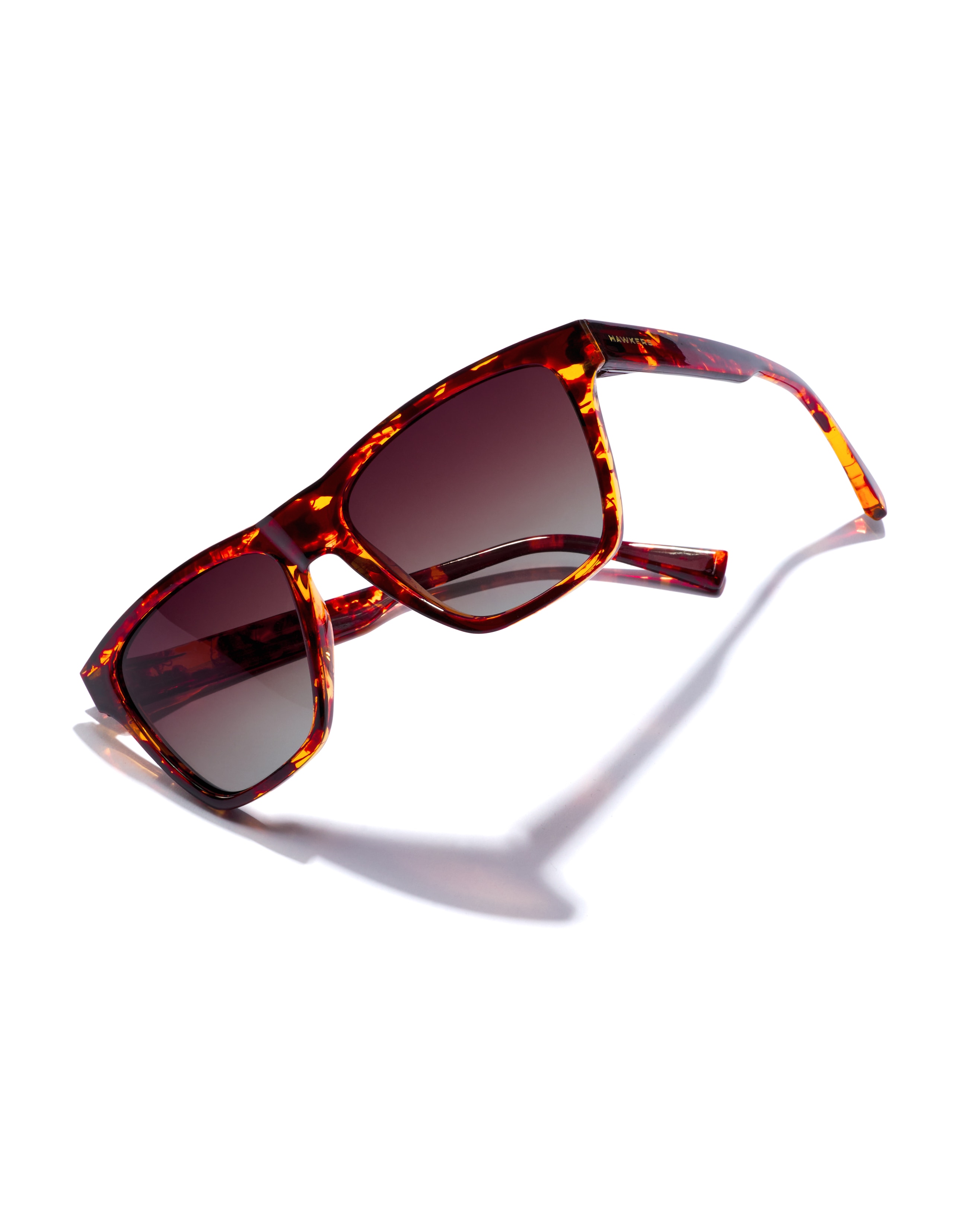 Gafas de sol mujer Hawkers ONE LS RODEO cuadradas de color carey - Marrón oscuro Marrón oscuro-3