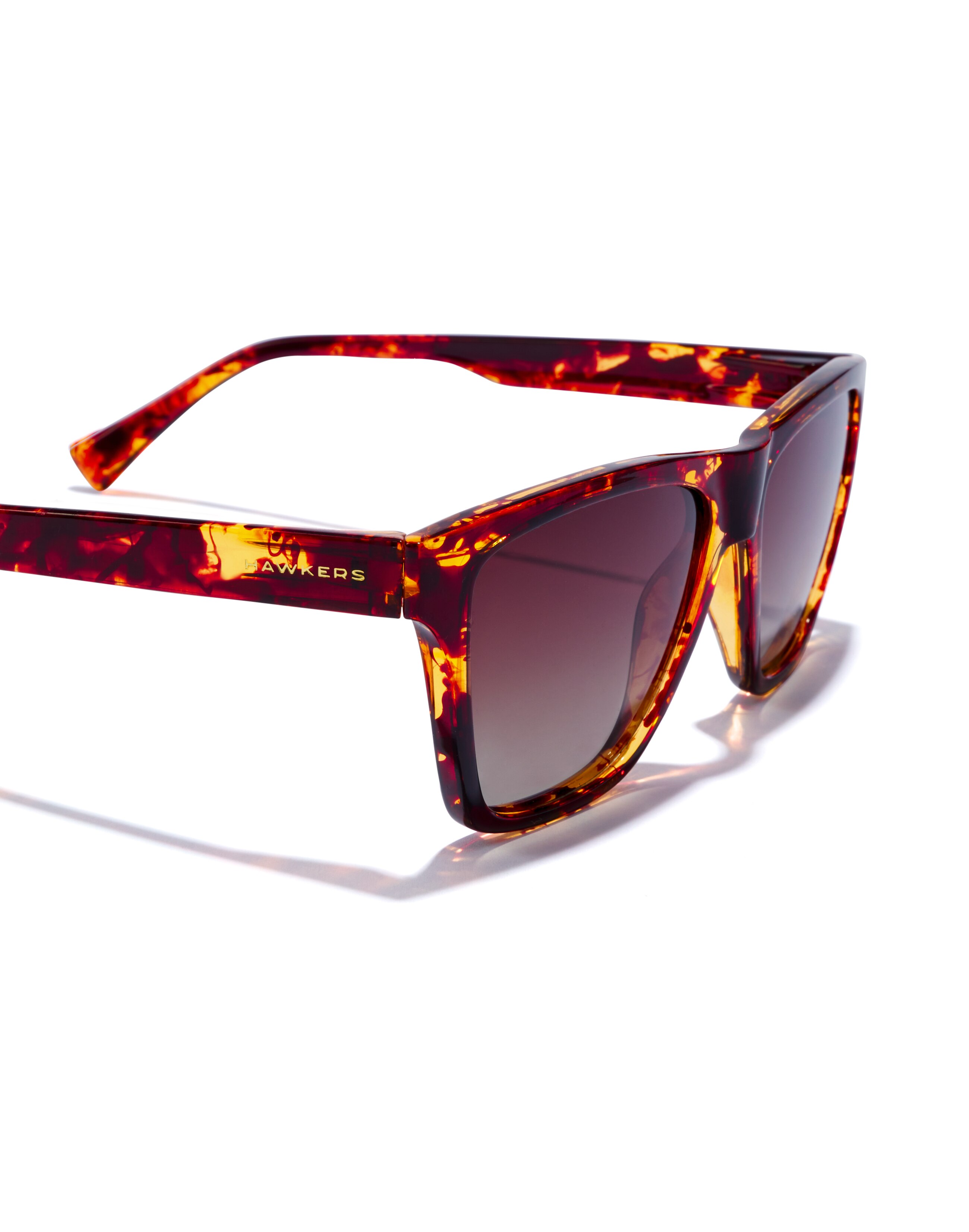 Gafas de sol mujer Hawkers ONE LS RODEO cuadradas de color carey - Marrón oscuro Marrón oscuro-5