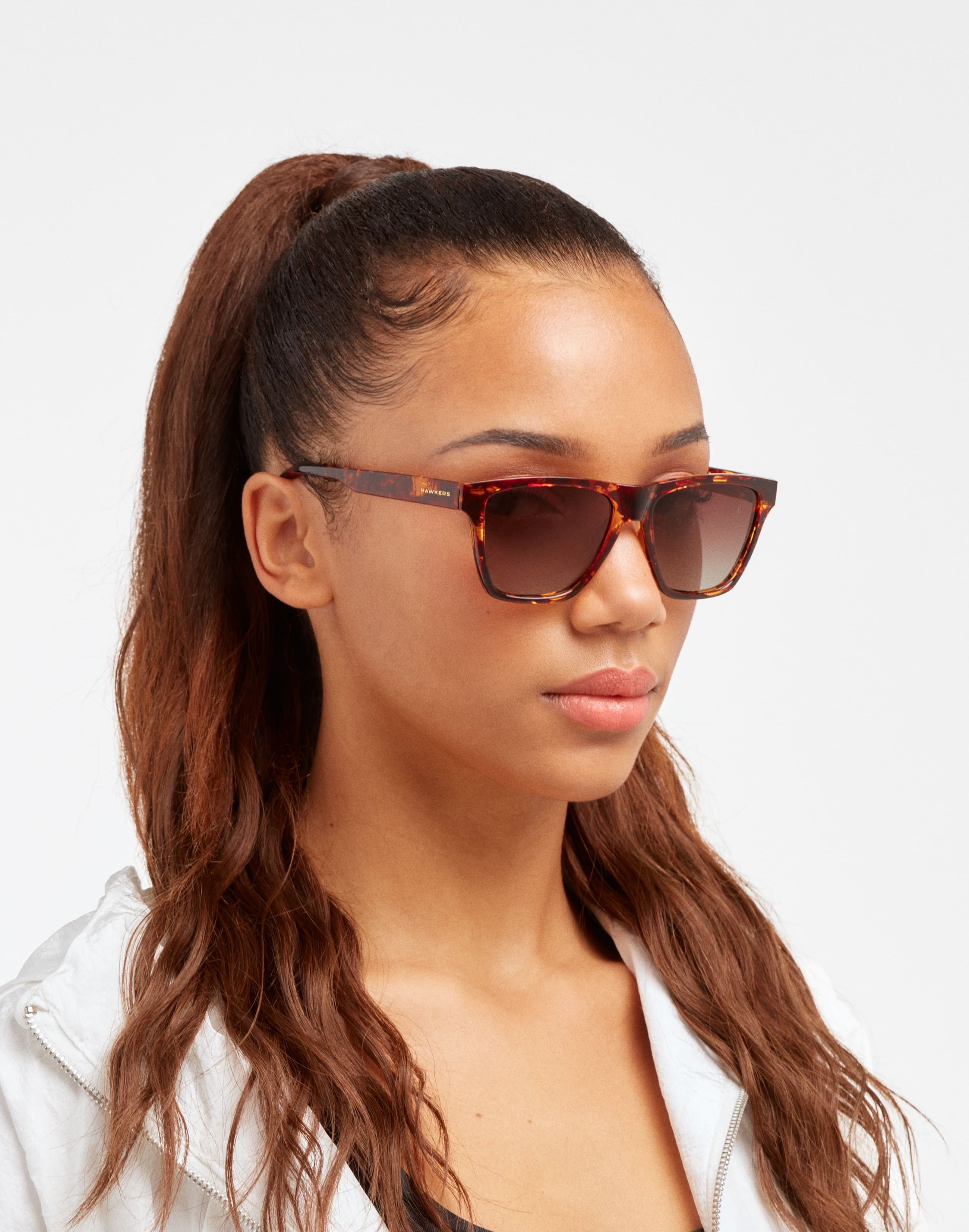 Gafas de sol mujer Hawkers ONE LS RODEO cuadradas de color carey - Marrón oscuro Marrón oscuro-6