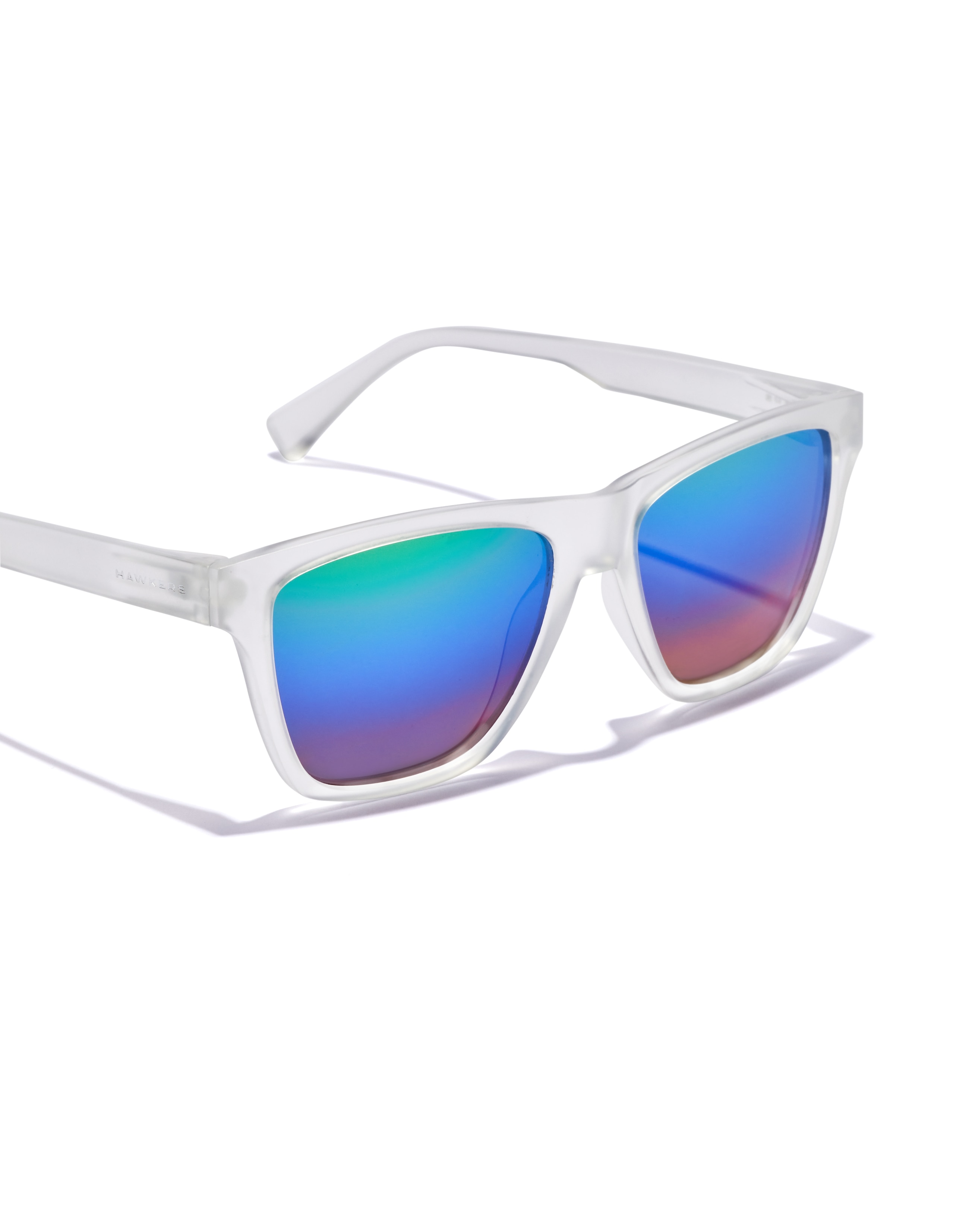 Gafas de sol de mujer Hawkers ONE LS RODEO cuadrada en color transparente - Cristal Cristal-5