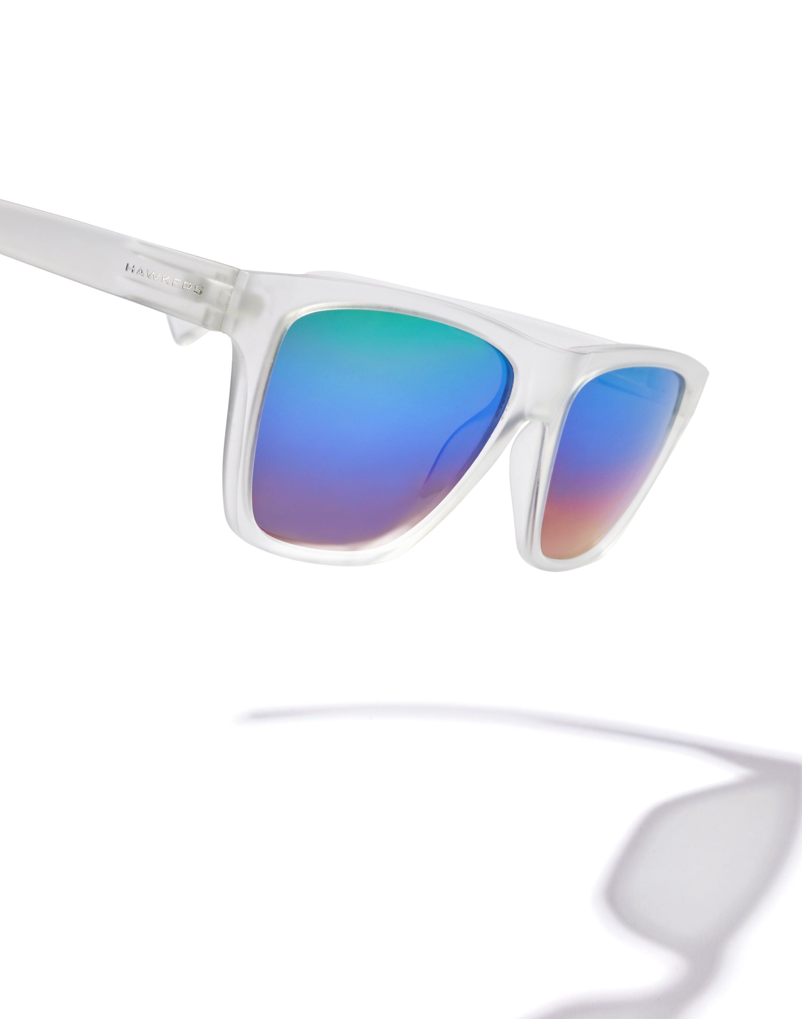 Gafas de sol de mujer Hawkers ONE LS RODEO cuadrada en color transparente - Cristal Cristal-6