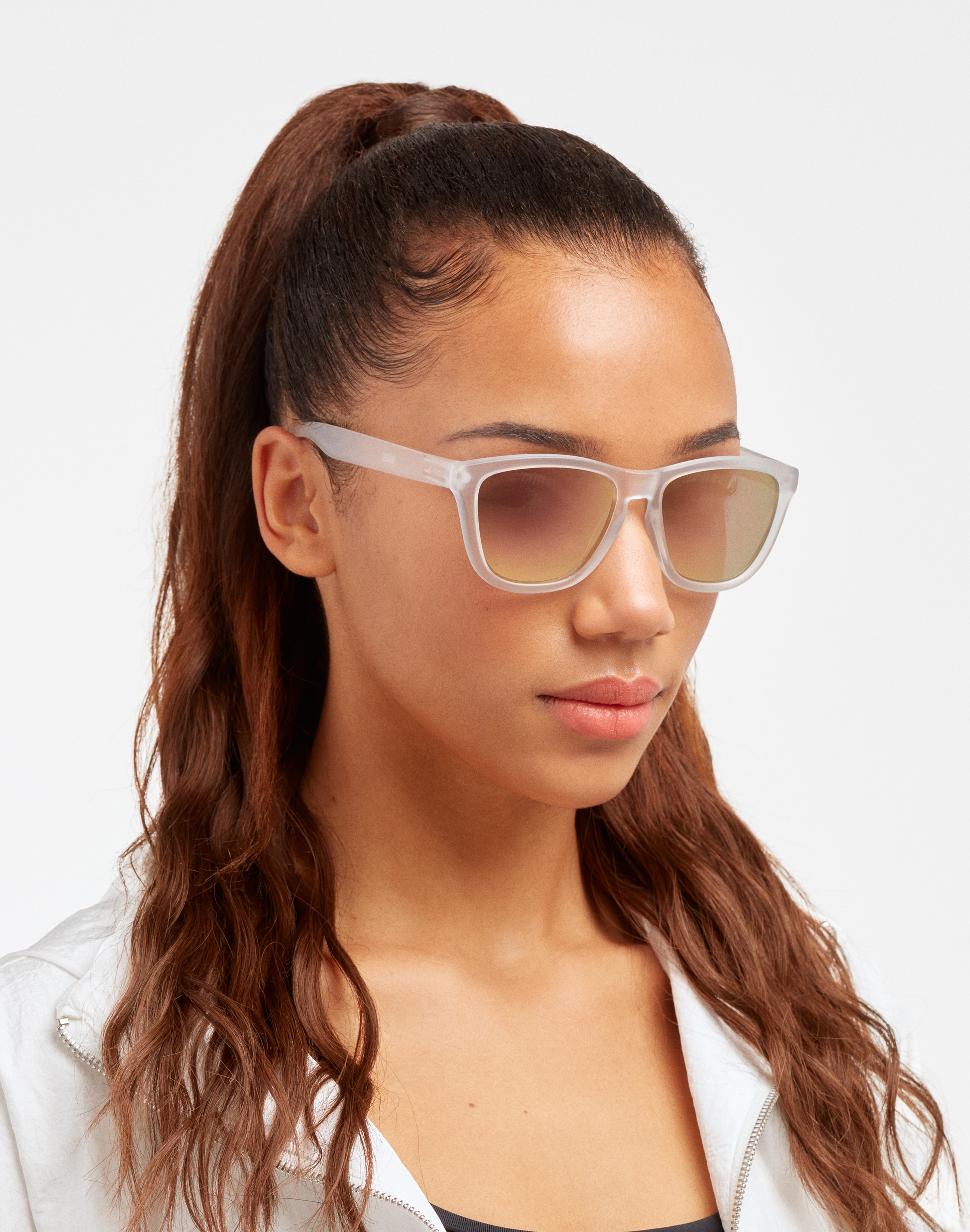 Gafas de sol de mujer Hawkers ONE COLT cuadrada en color transparente - Cristal Cristal-2