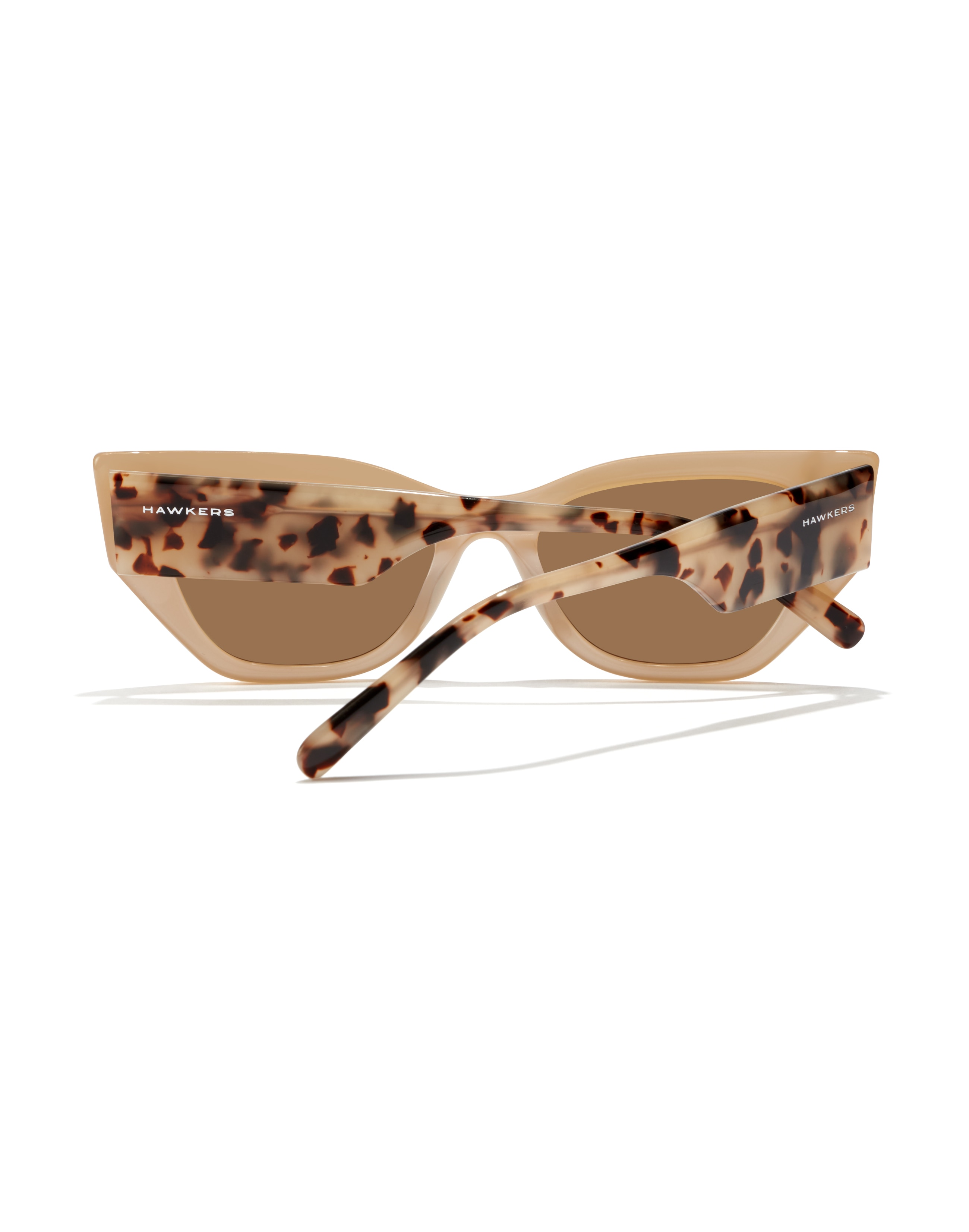 Gafas de sol de mujer Hawkers con montura carey ojo de gato beige - Beige/Marrón Beige/Marrón-4
