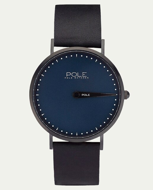 Imagen 0 de Reloj de hombre Indigo C-1002AZ-NE07 de piel color negro